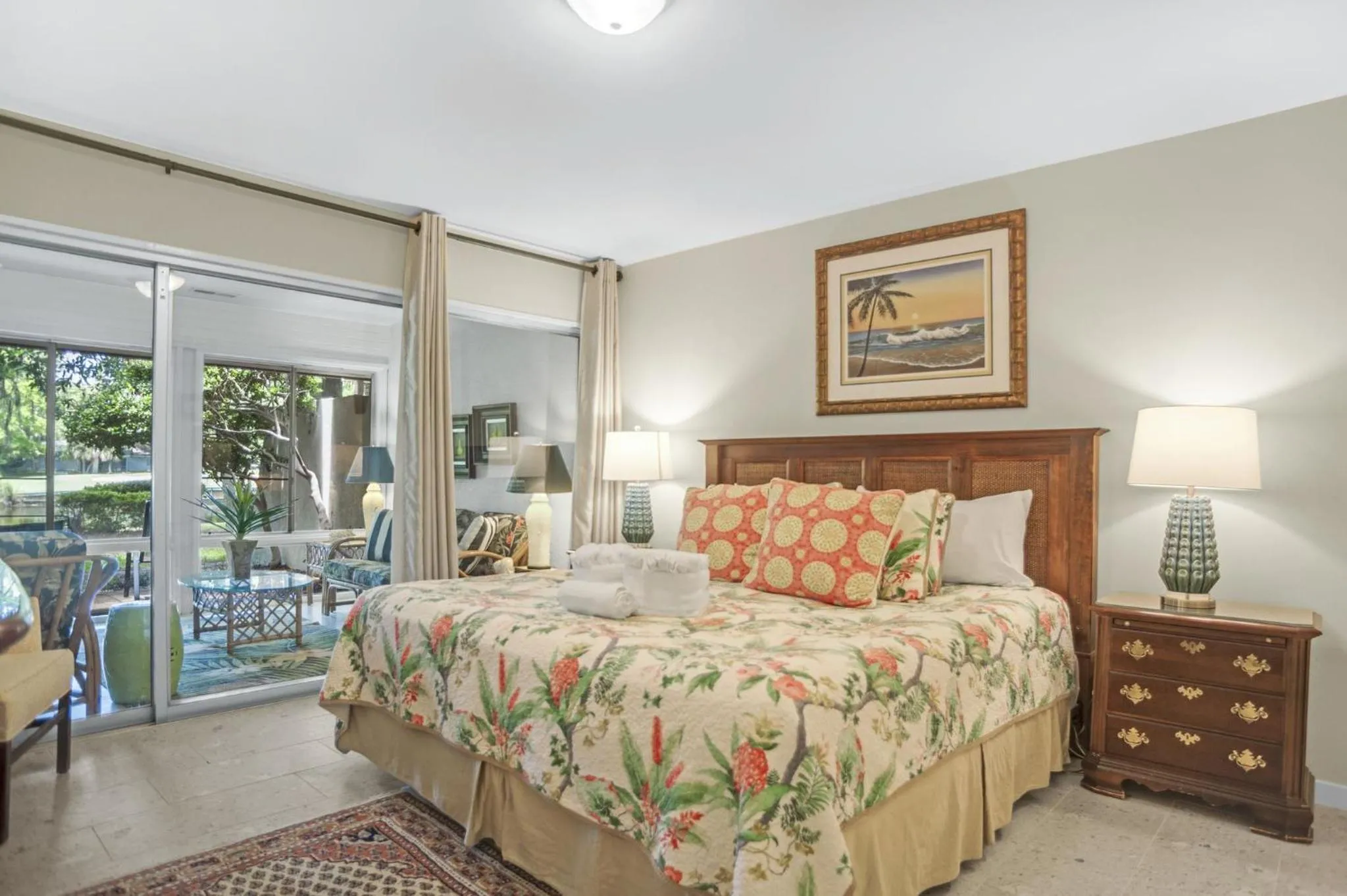 Bed in 310A Beach Lagoon at The Sea Pines Resort