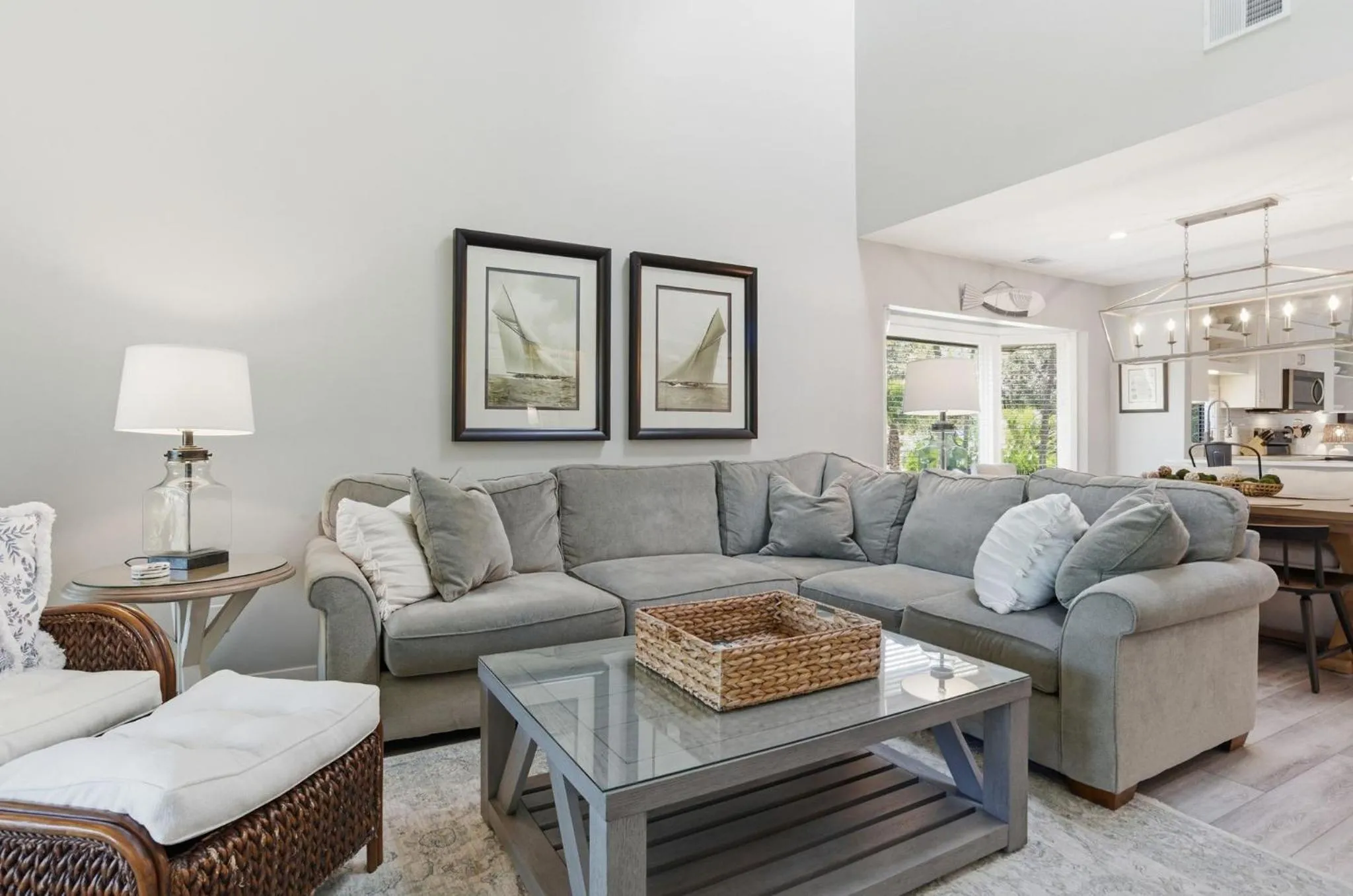 Living room in 563 Ocean Course at The Sea Pines Resort