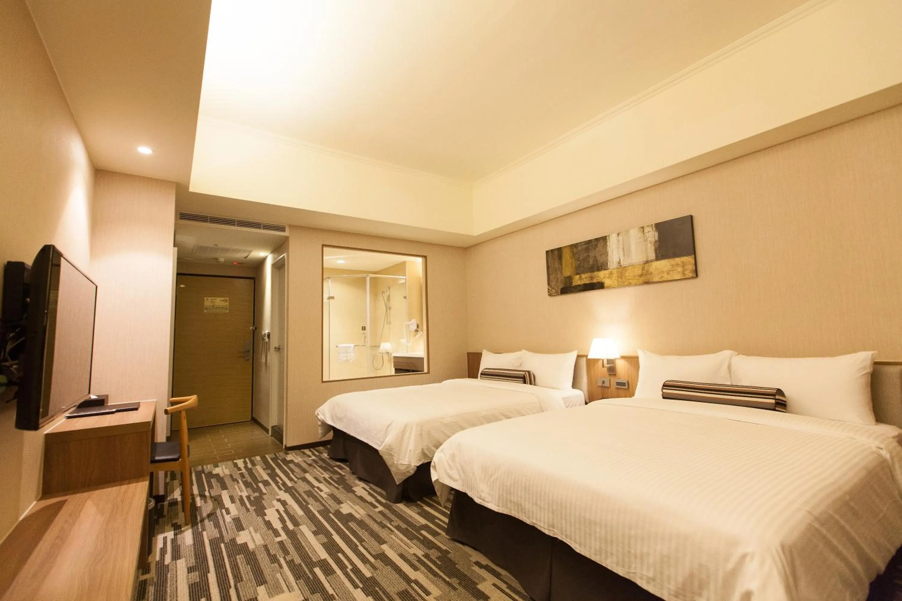 Bed in The Fuli Resort Chihpen