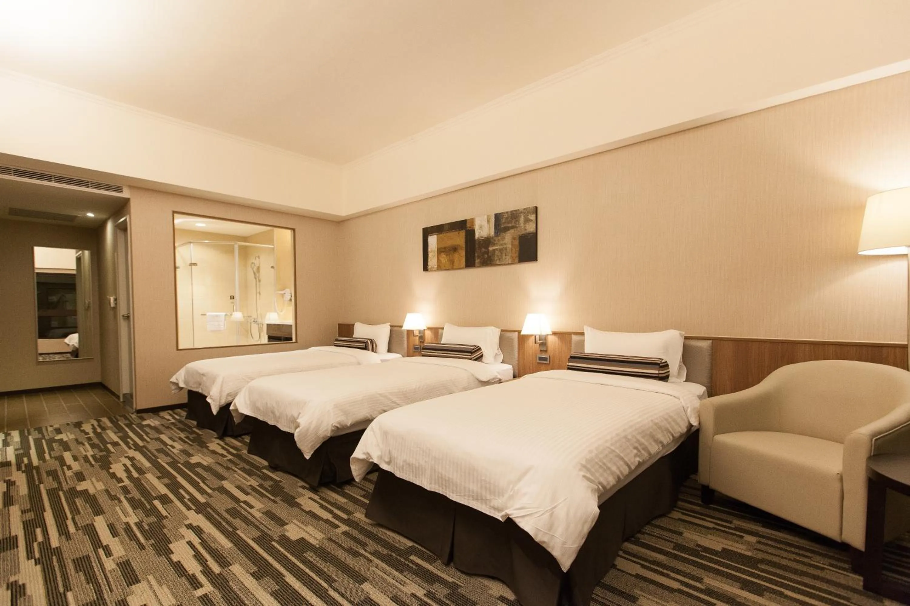 Bed in The Fuli Resort Chihpen