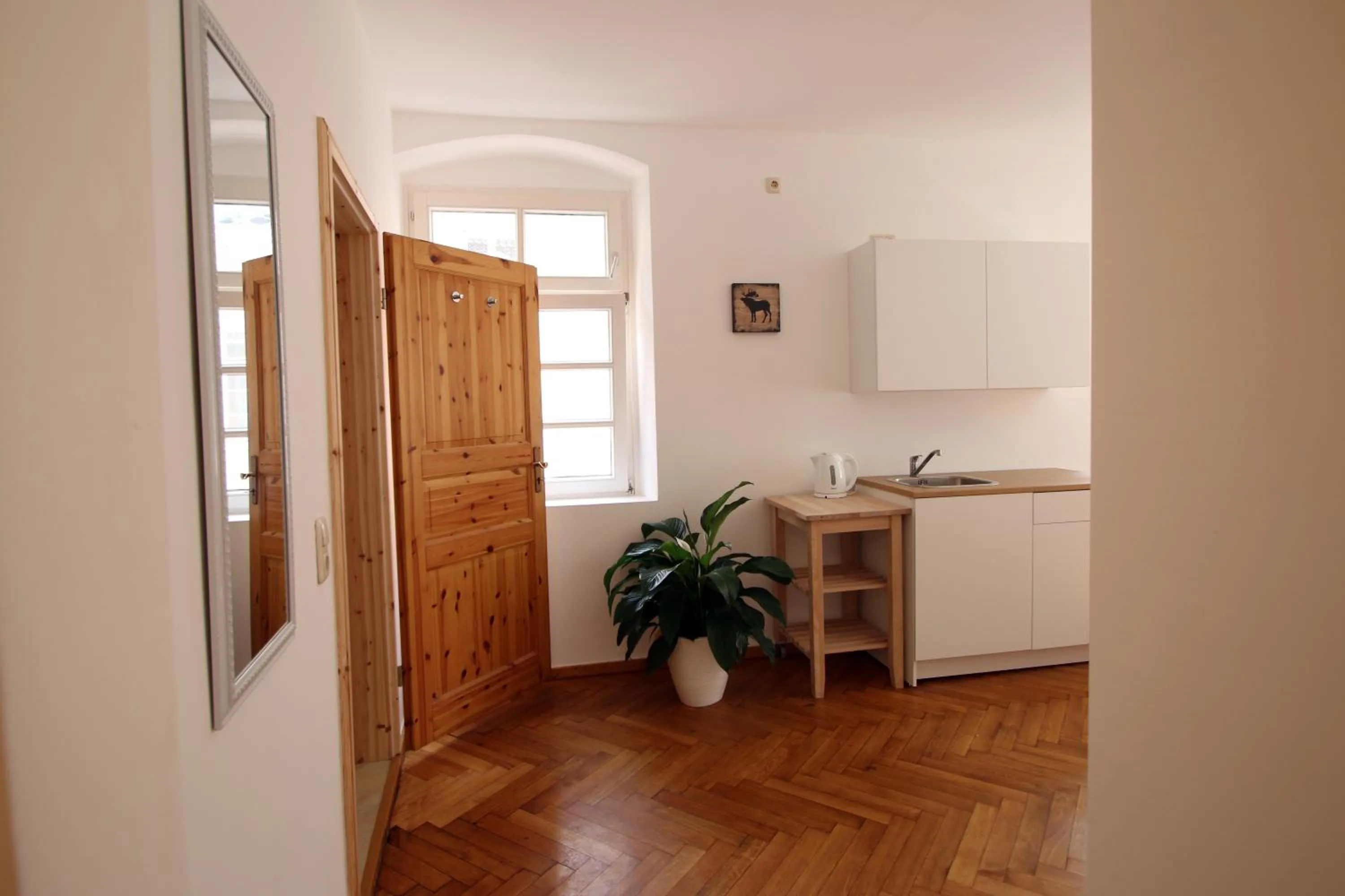 Kitchen or kitchenette in Hotel Sudpfanne