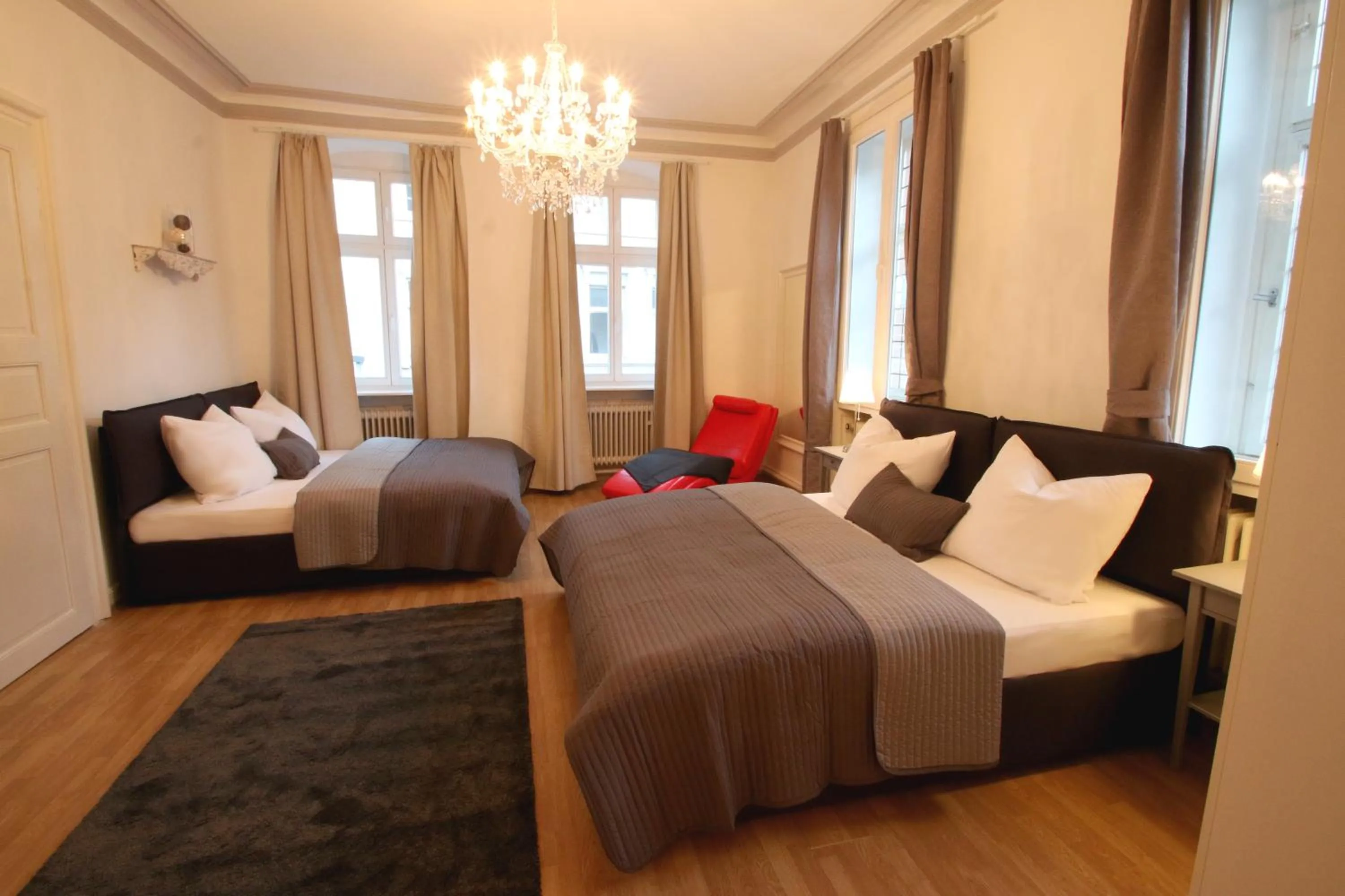 Bed in Hotel Sudpfanne