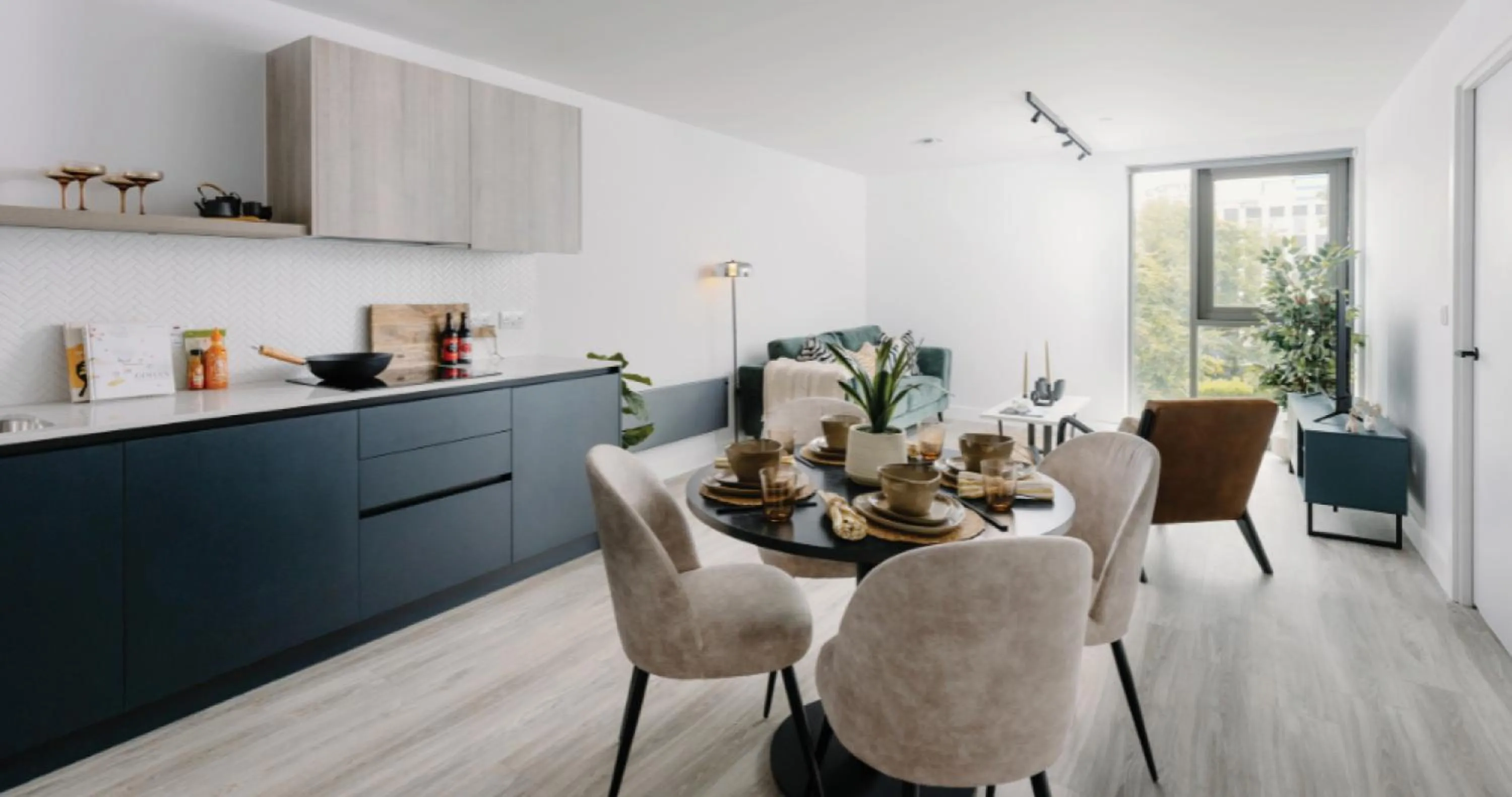 Living room in Charles Hope Birmingham Westside