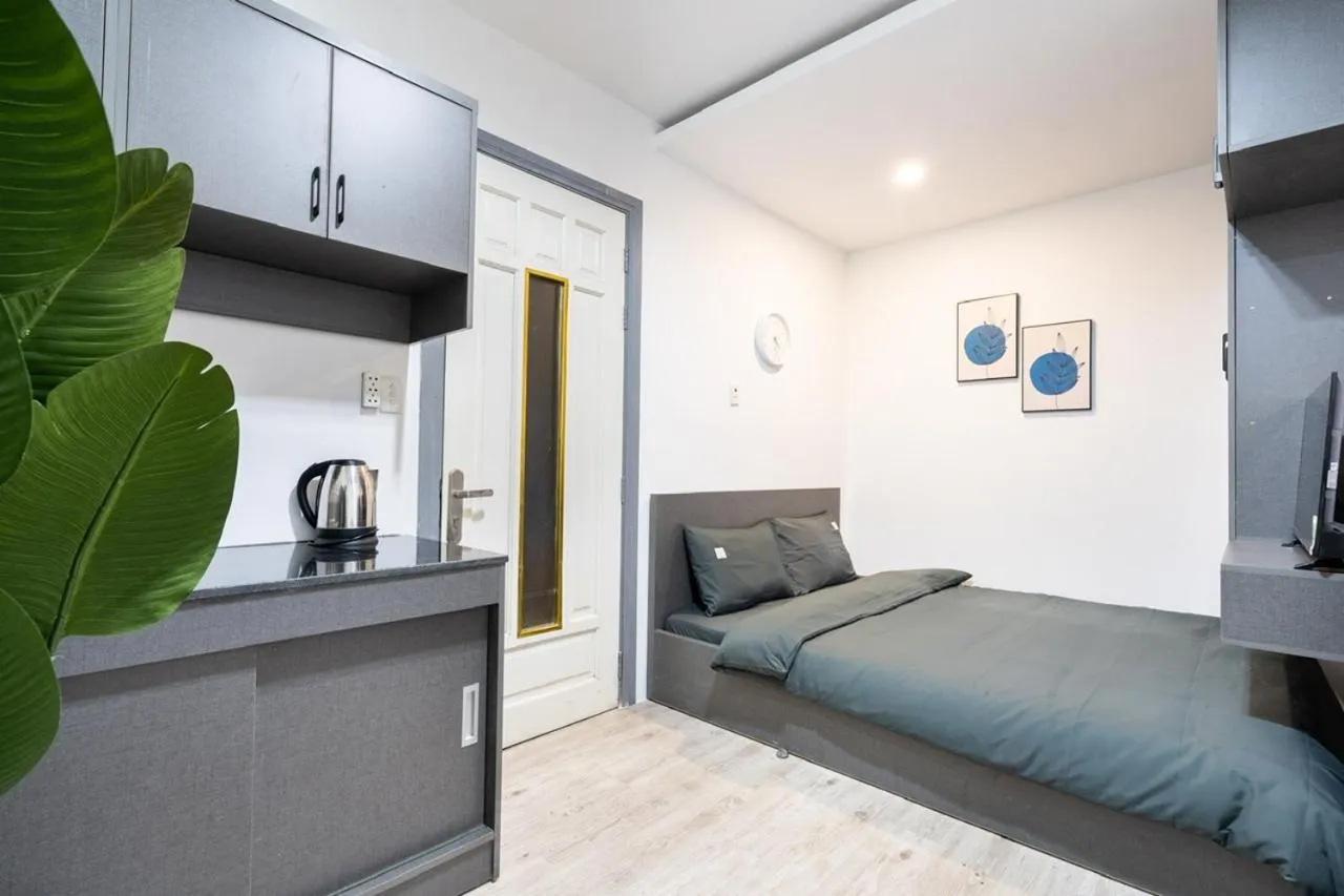 Living room, Bed in HomeAway Dang Thi Nhu