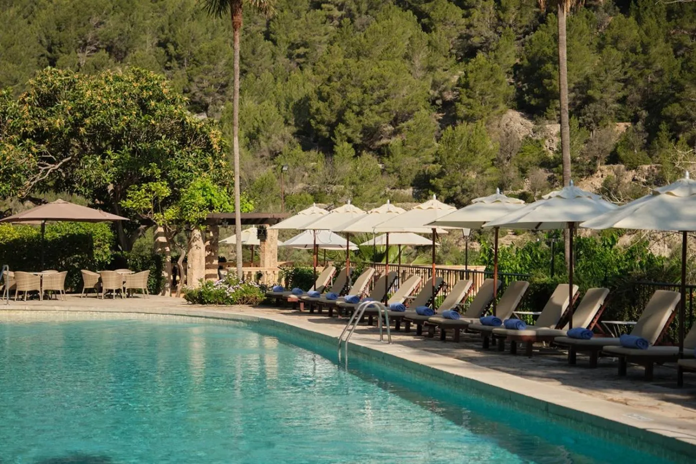 Pool view in Es Moli Hotel