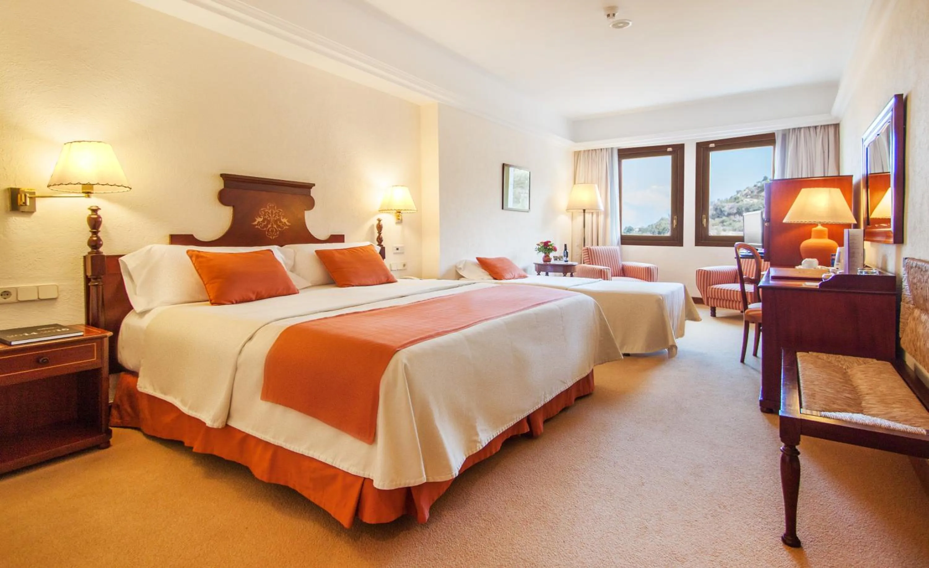 Bed in Es Moli Hotel