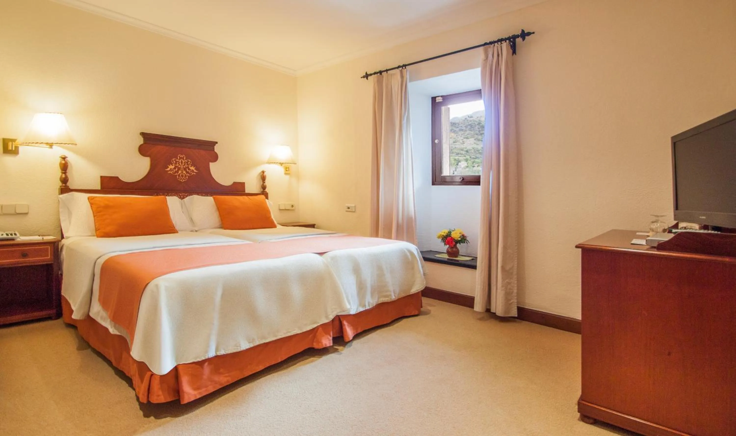 On site, Bed in Es Moli Hotel