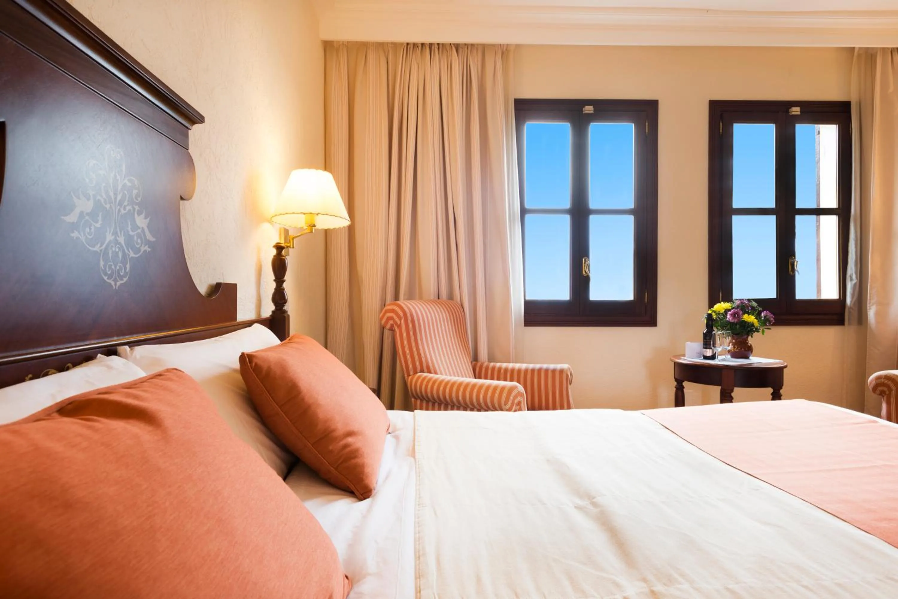 Bed in Es Moli Hotel