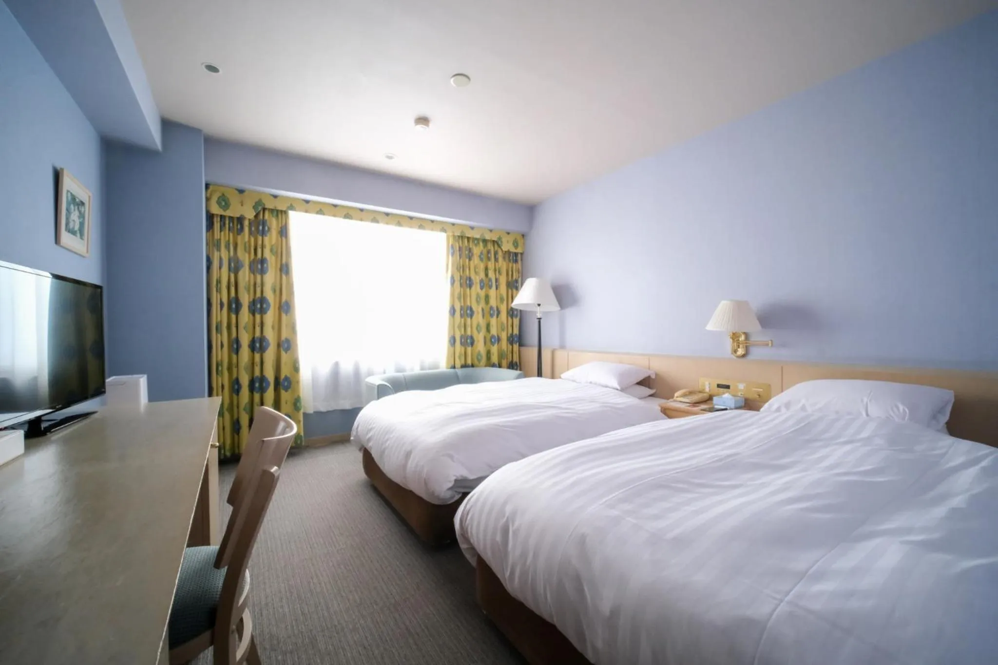 Bed in Yuzawa Royal hotel