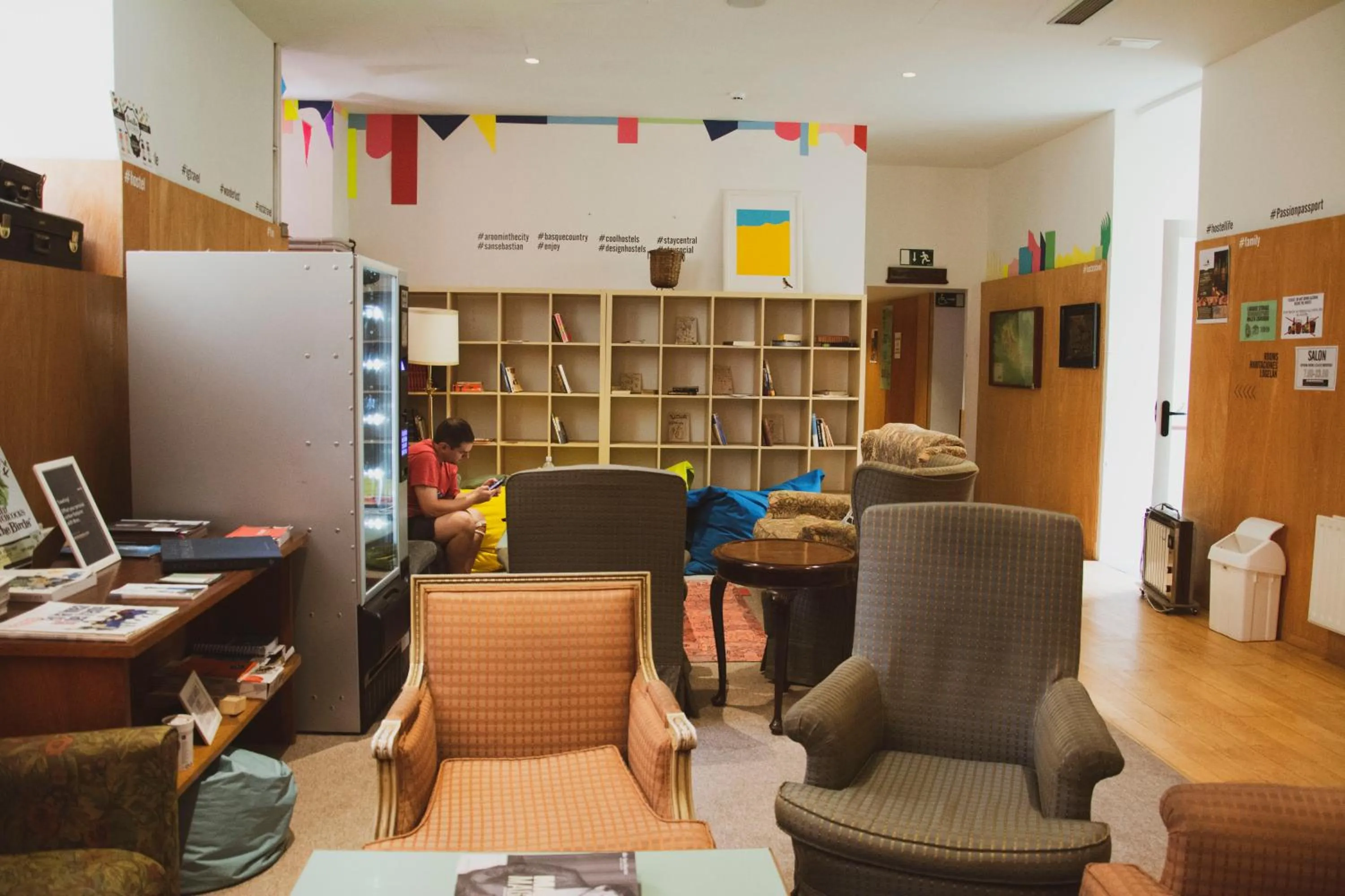 Living room in A Room In The City Hostel