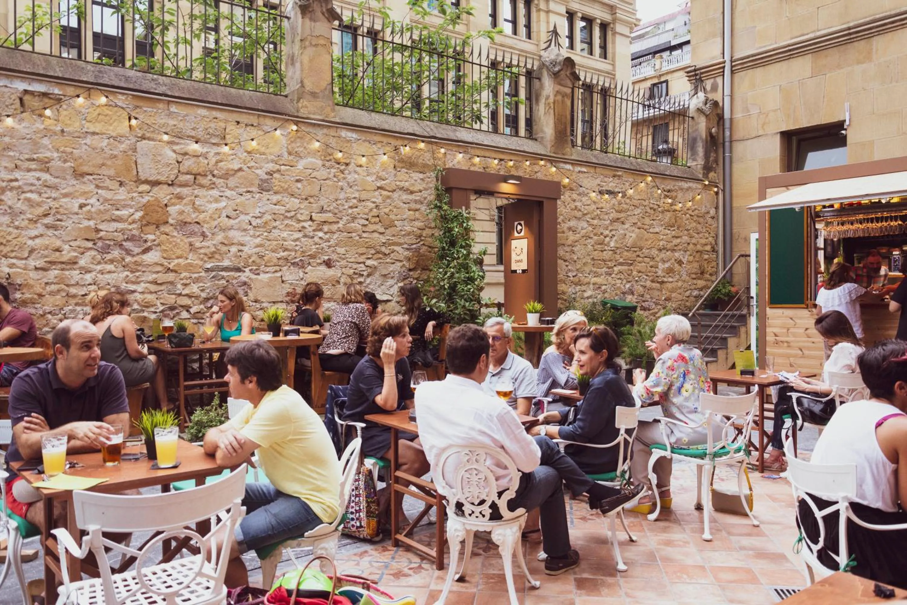 Patio in A Room In The City Hostel