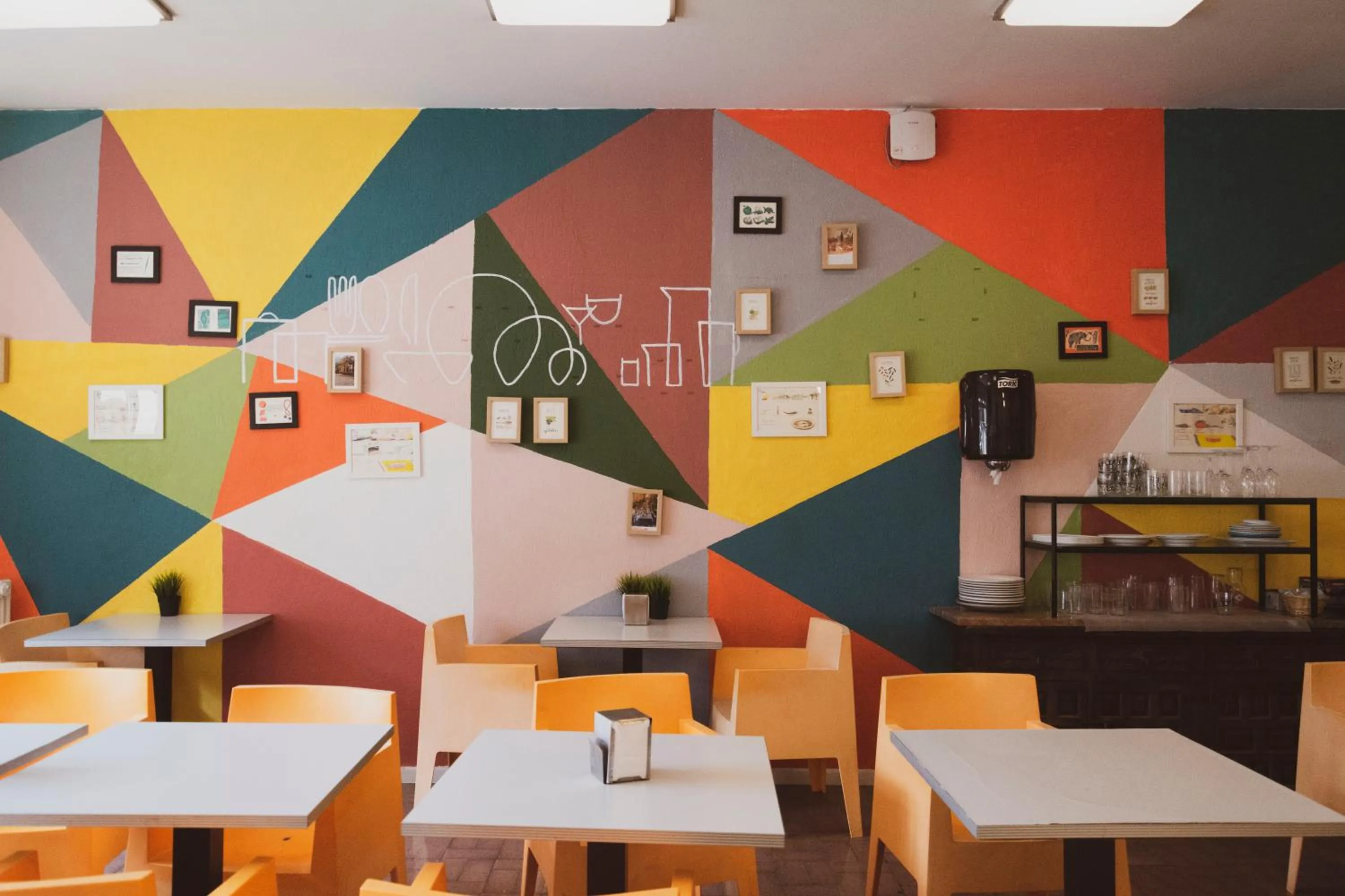 Communal kitchen in A Room In The City Hostel