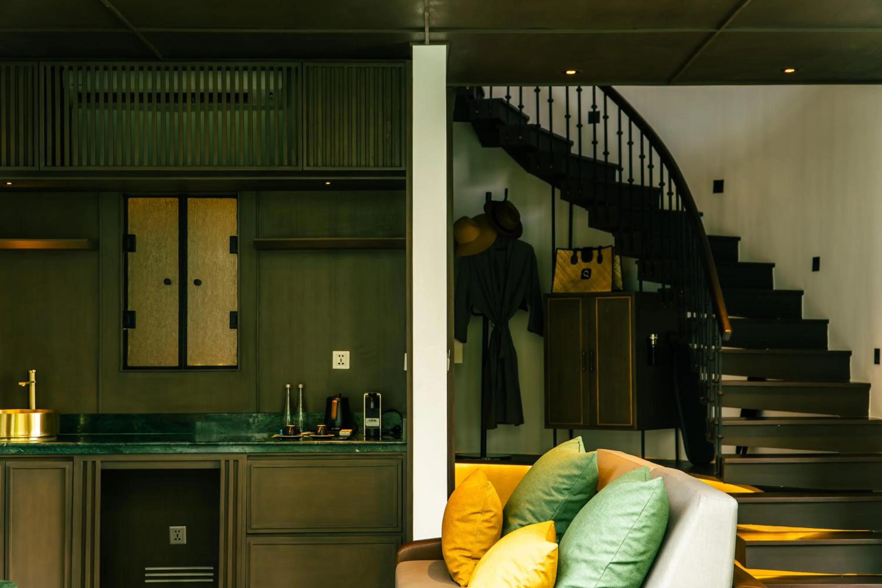 Living room in Quenzo Beach Resort