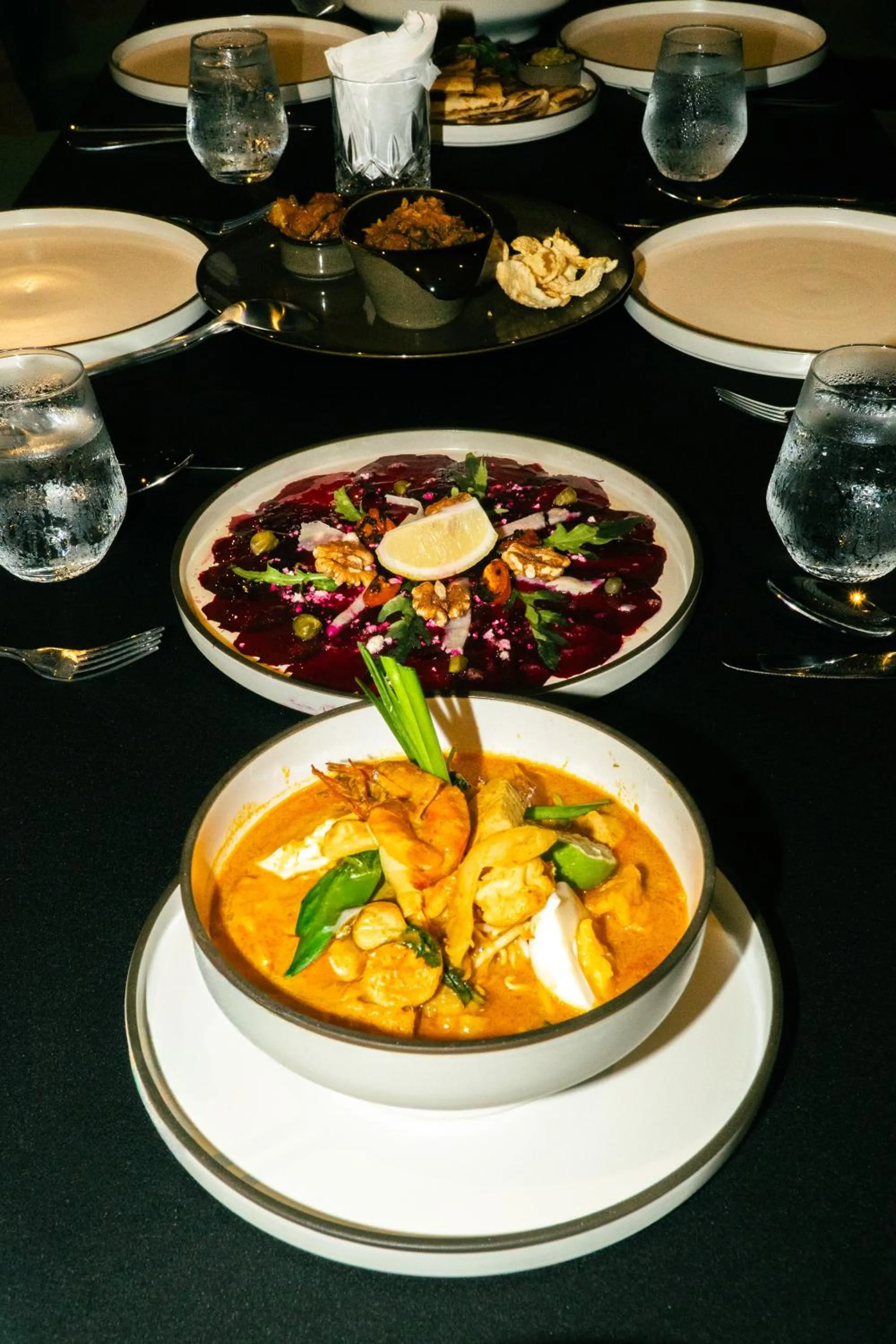 Dinner in Quenzo Beach Resort