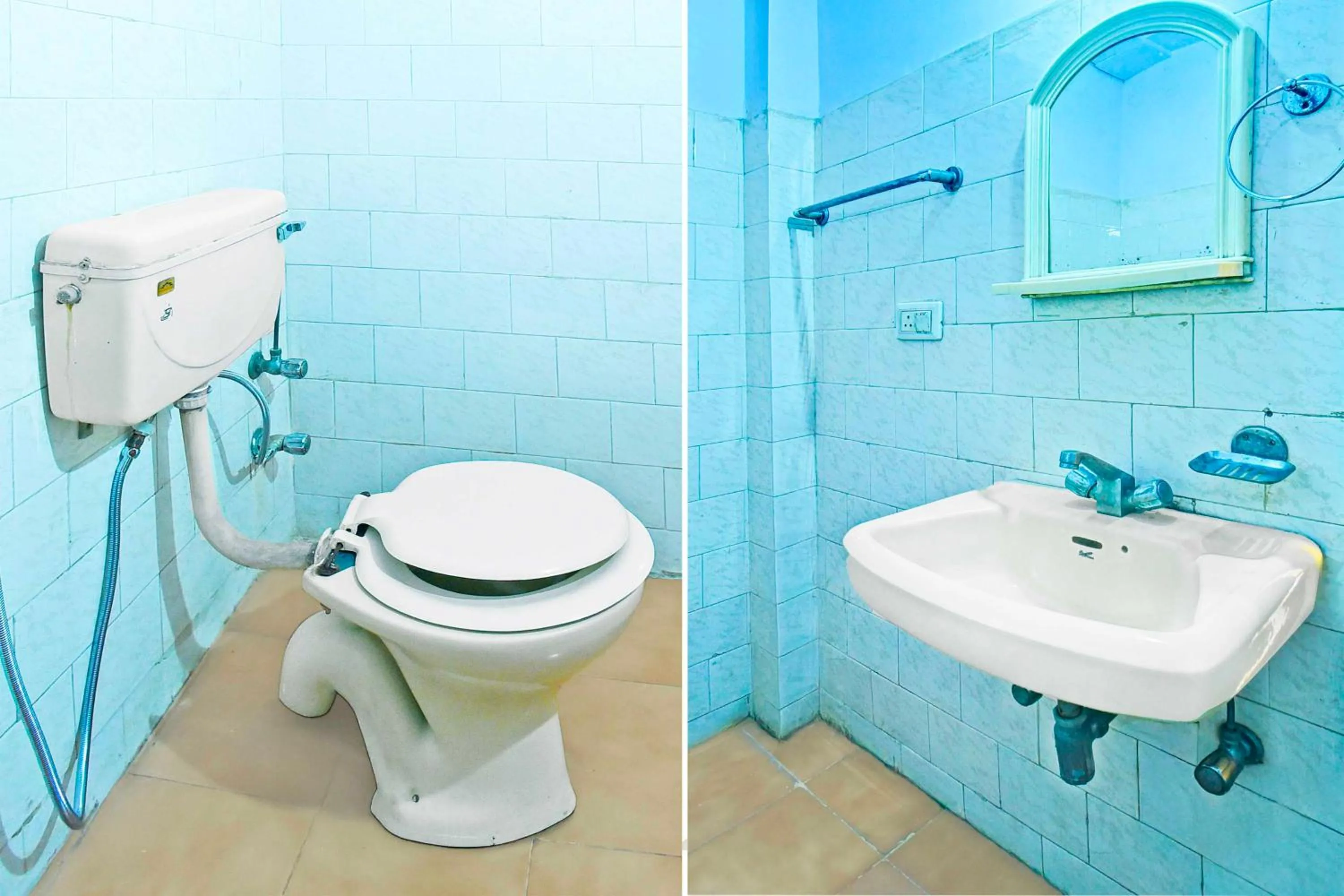 Bathroom in Hotel O Hathroi Market Near Dhuleshwar Garden