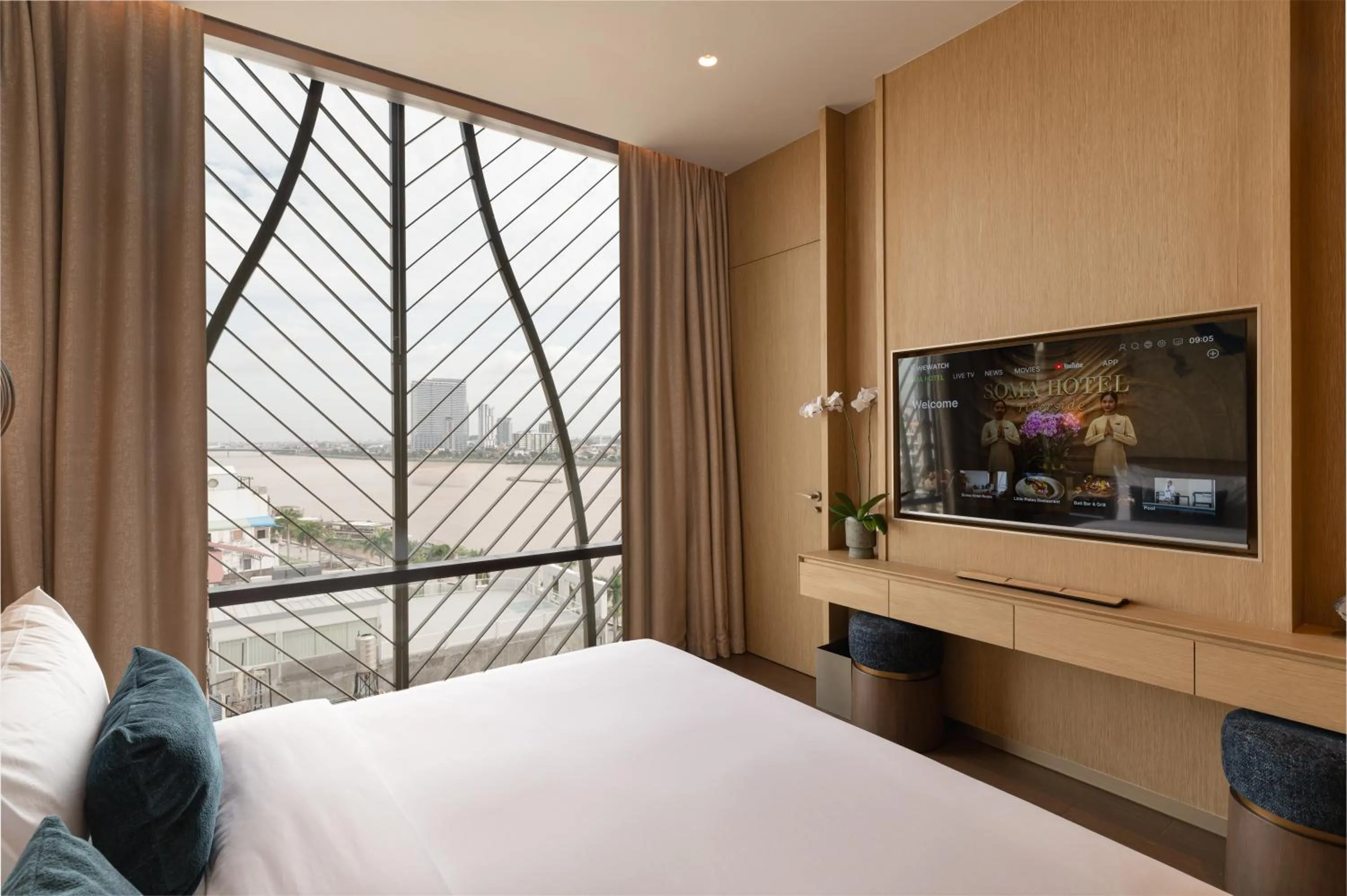 Bed in SOMA HOTEL Riverside