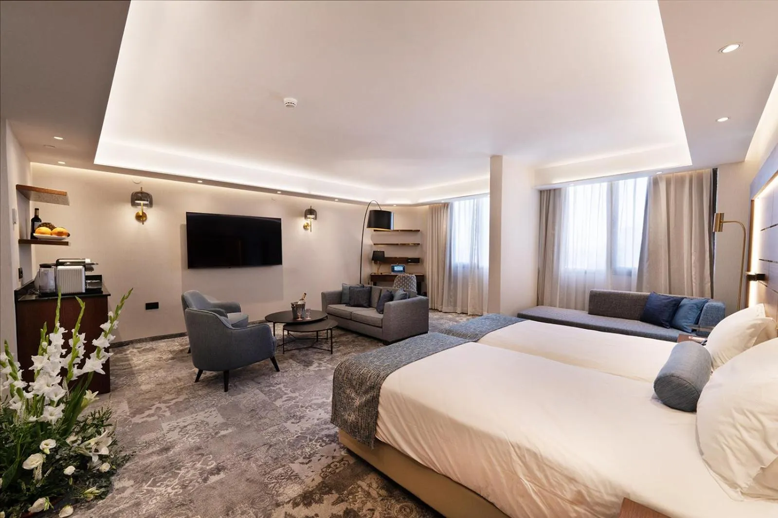 Bed in Ramada Jerusalem Hotel