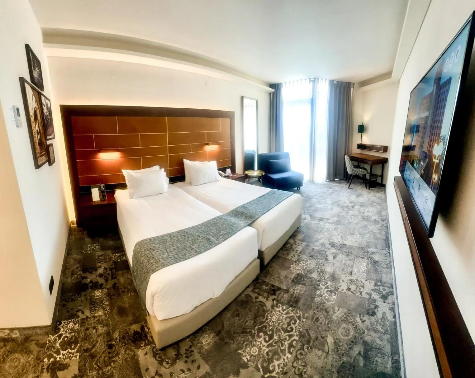 Bed in Ramada Jerusalem Hotel