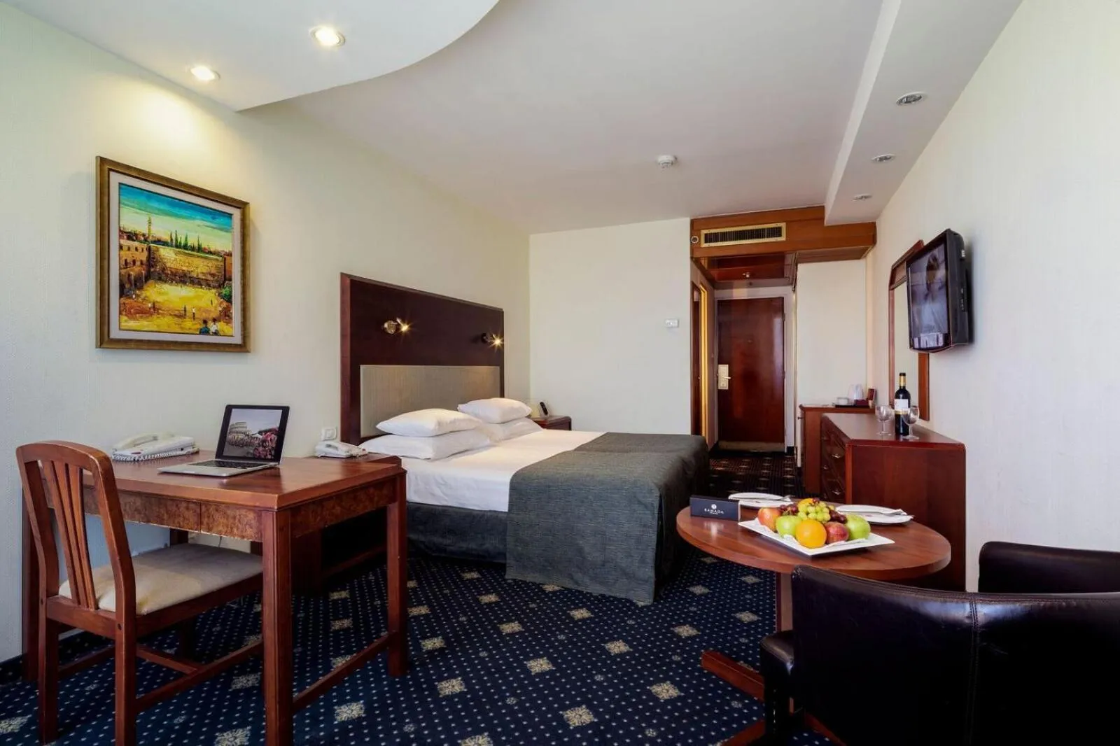 Bed in Ramada Jerusalem Hotel