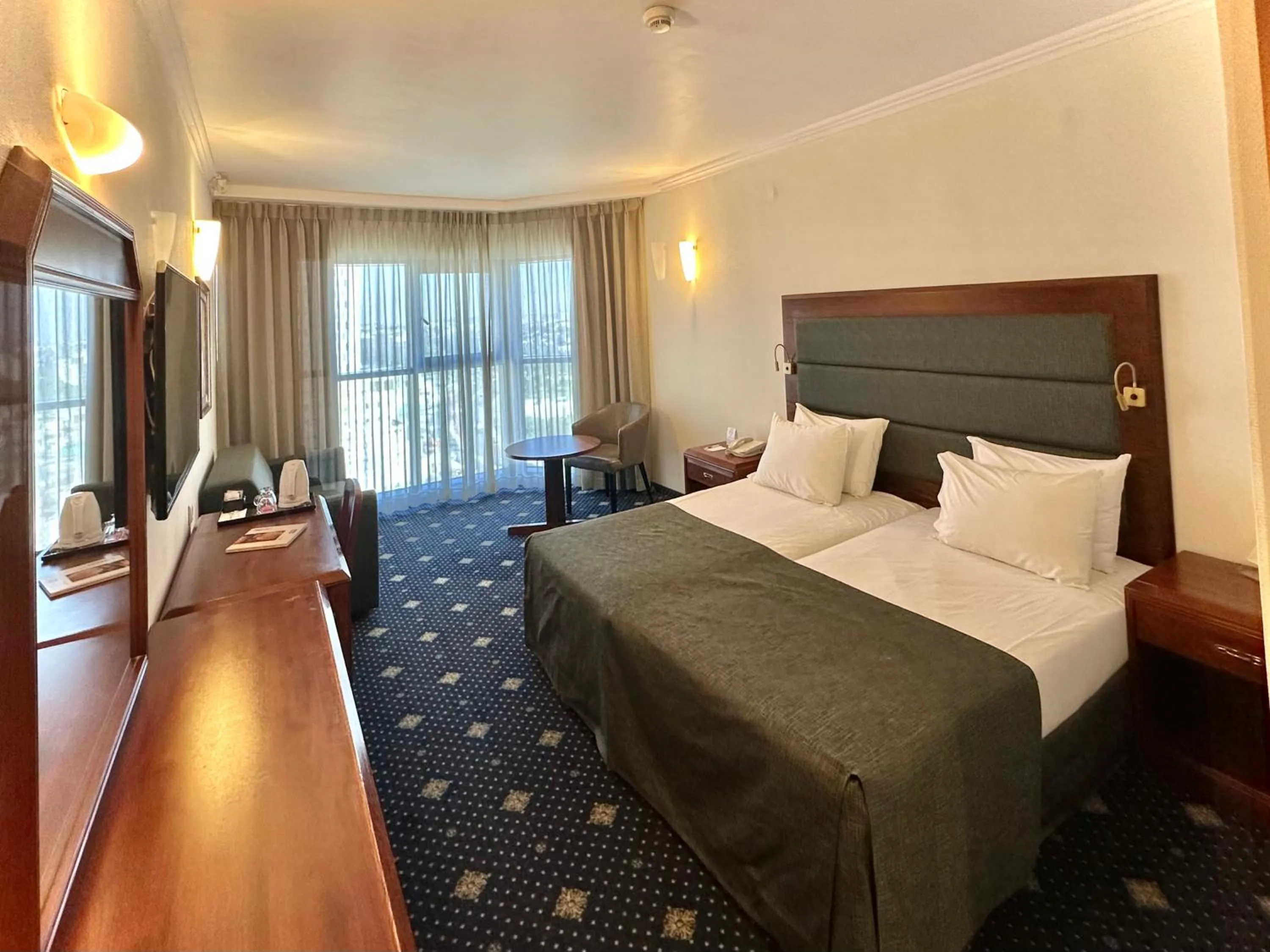 Bed in Ramada Jerusalem Hotel