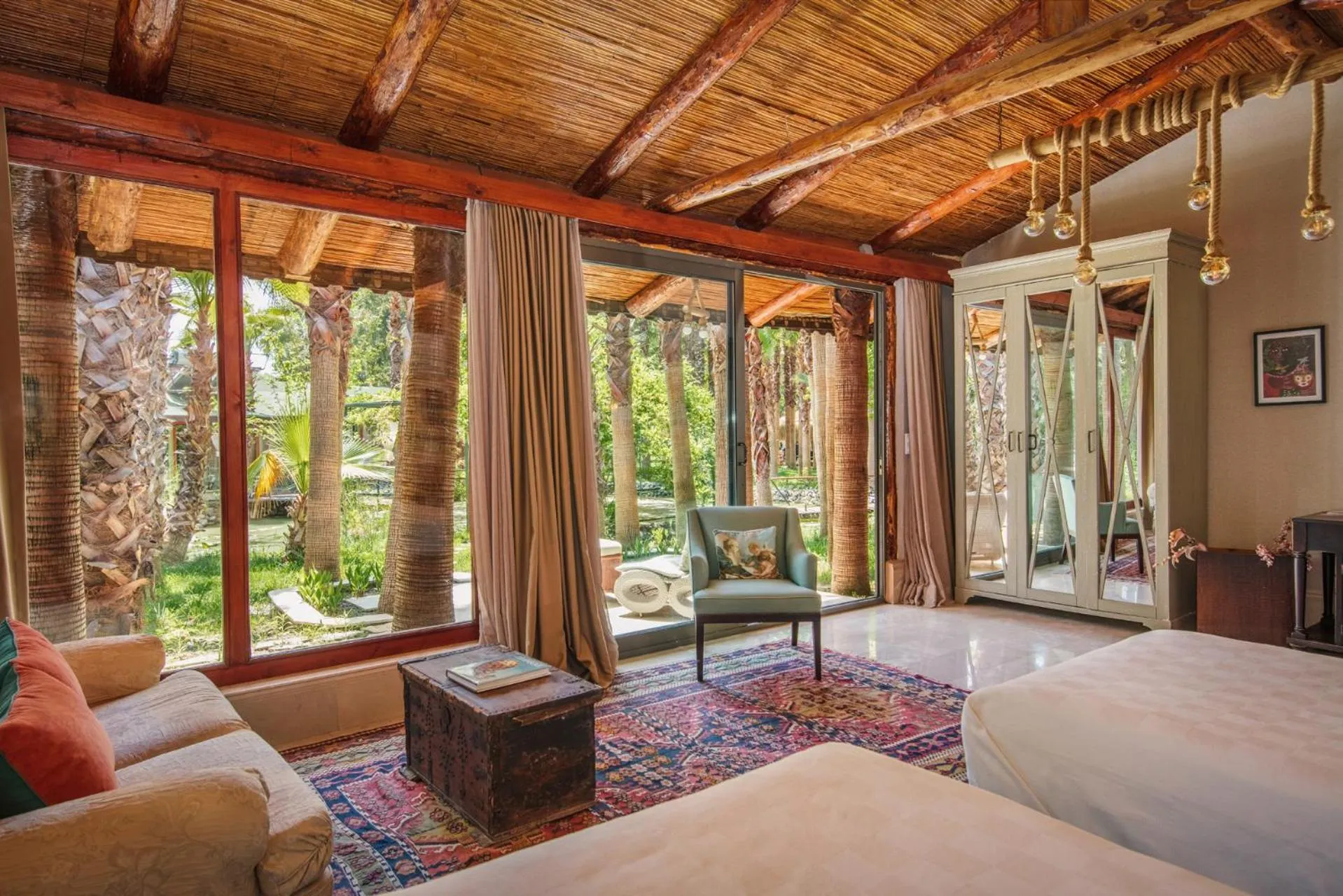 View (from property/room), Bed in Layla Gocek Adults only