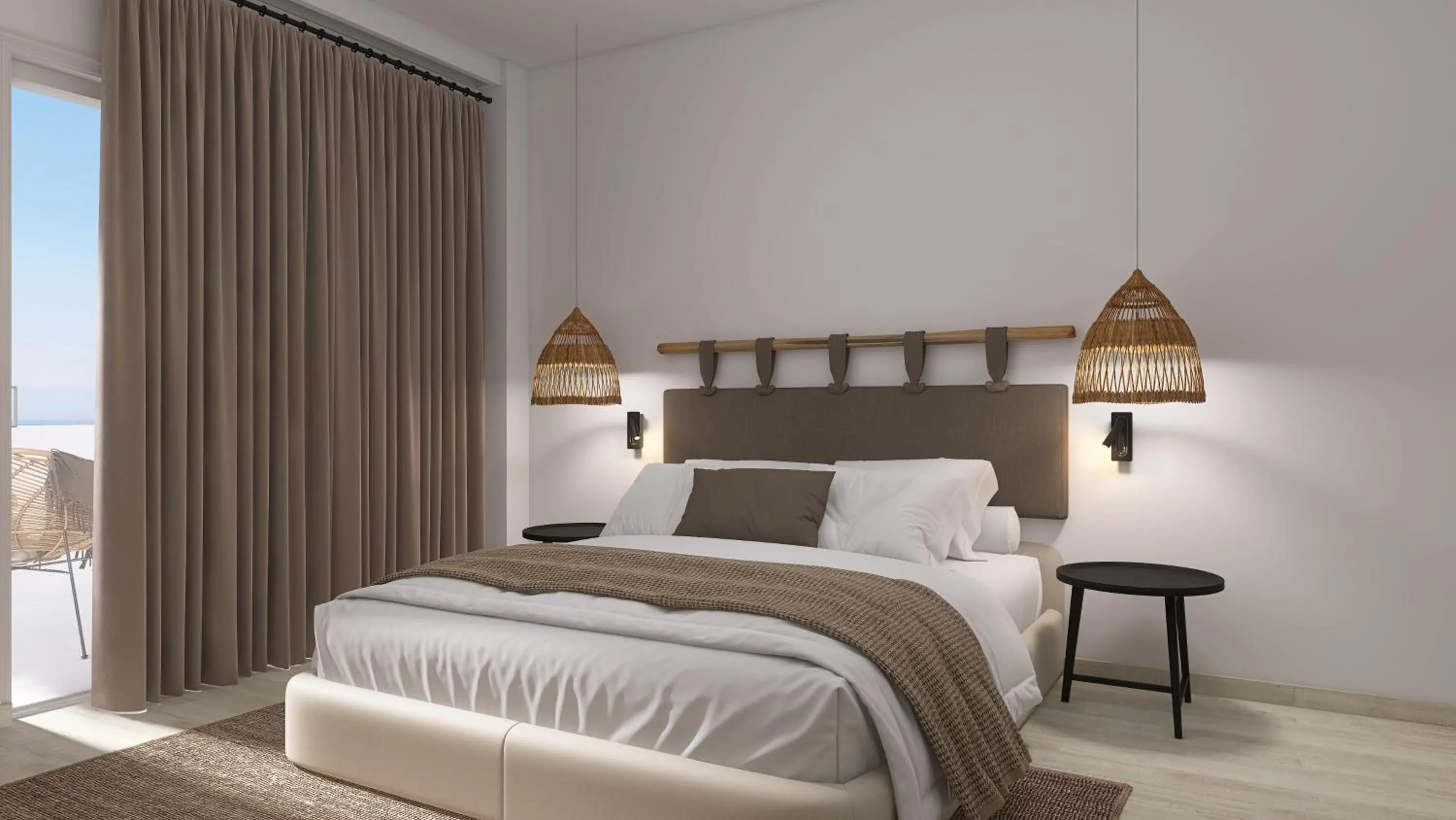 Superior Room with Sea View and Balcony in Pounda Resort Paros, a member of Radisson Individuals