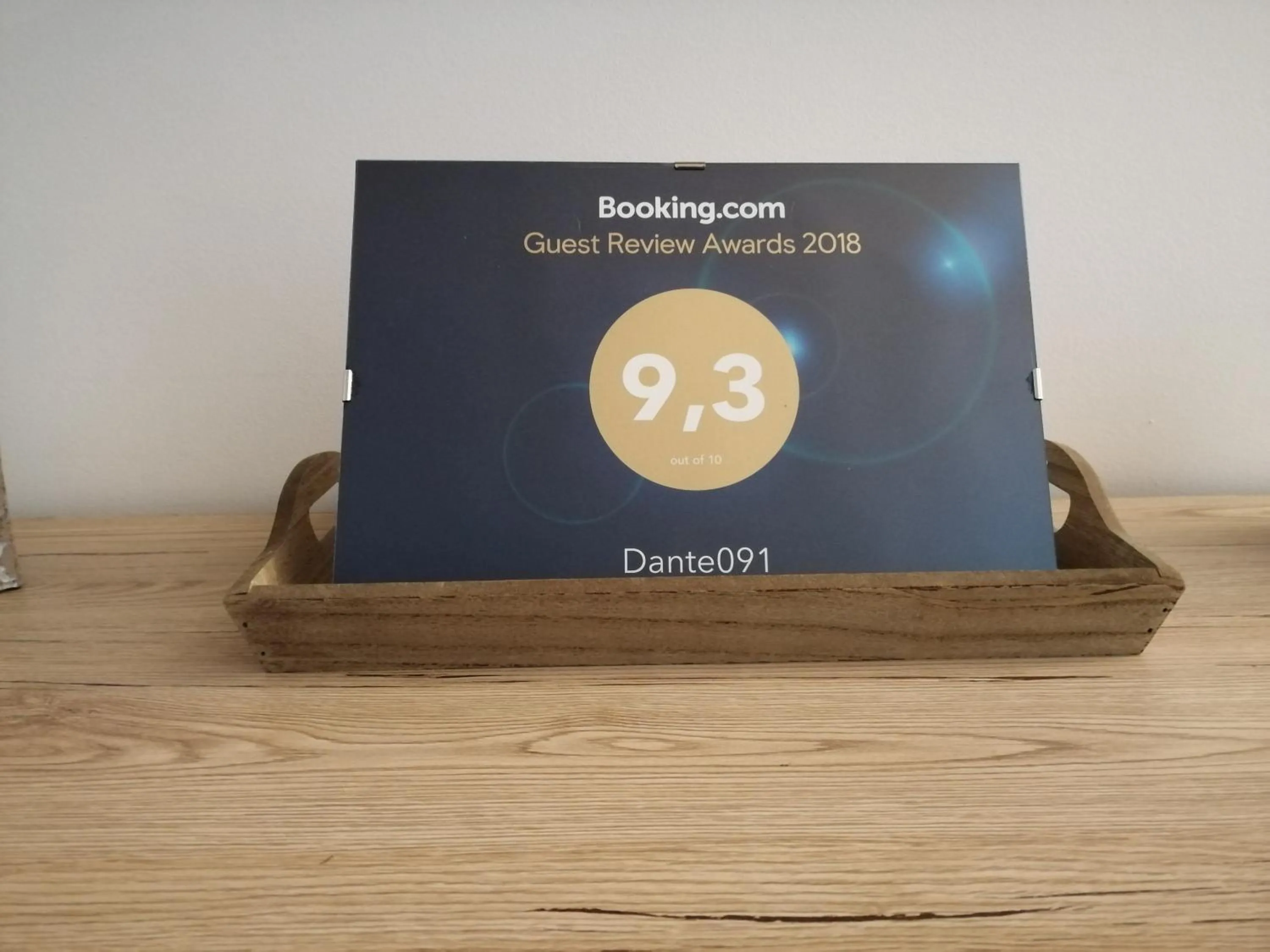 Certificate/Award in Dante091