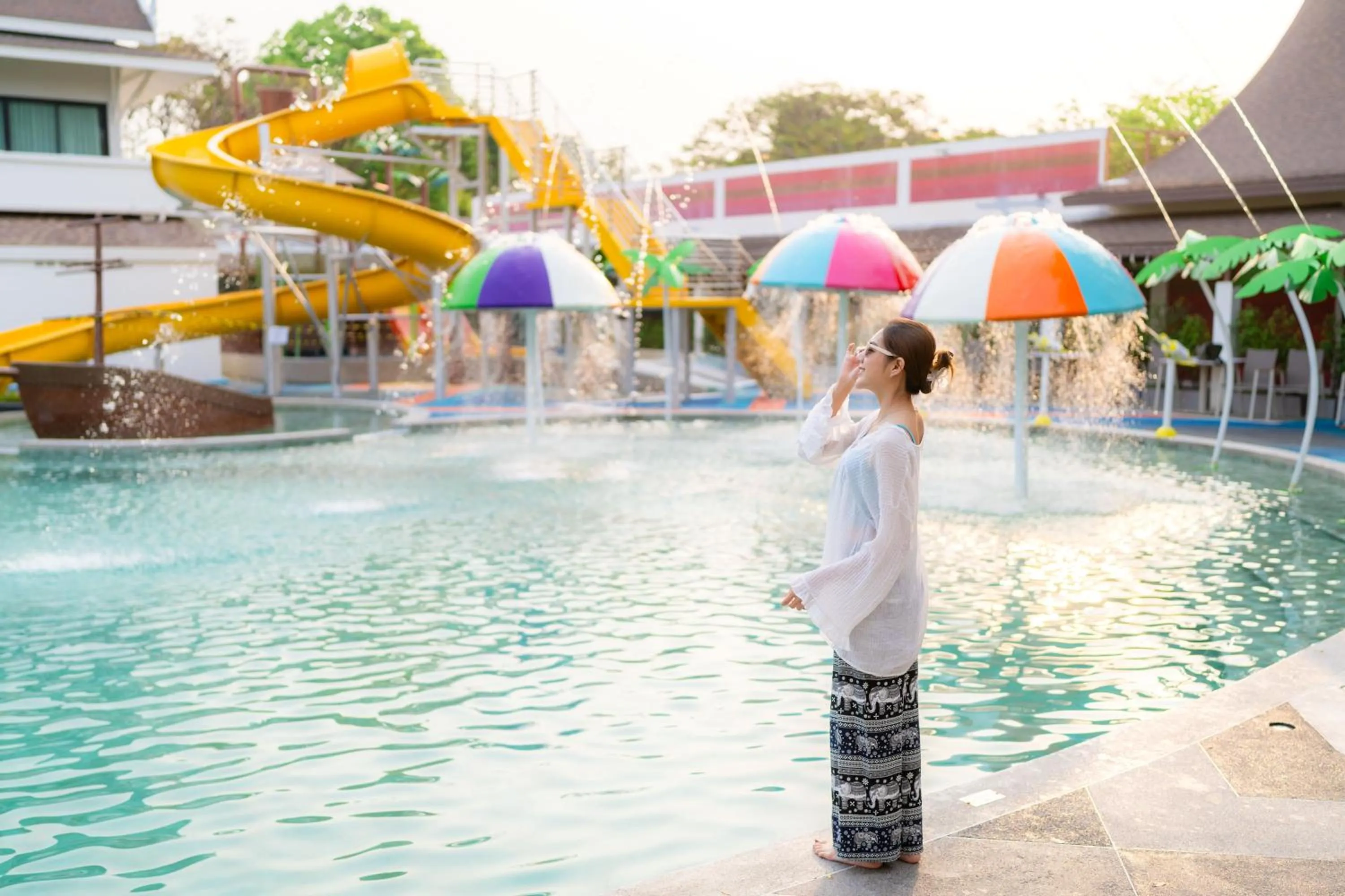 Aqua park in Bangsaen Heritage Hotel