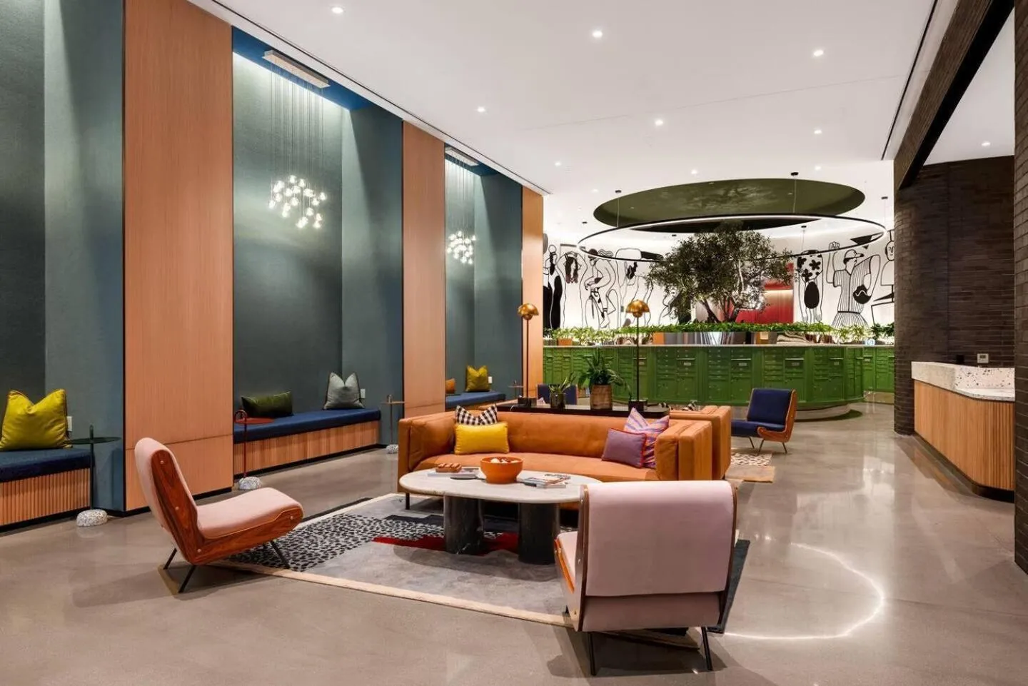 Lobby or reception in Luxury Apartments by Hyatus at Central Philly