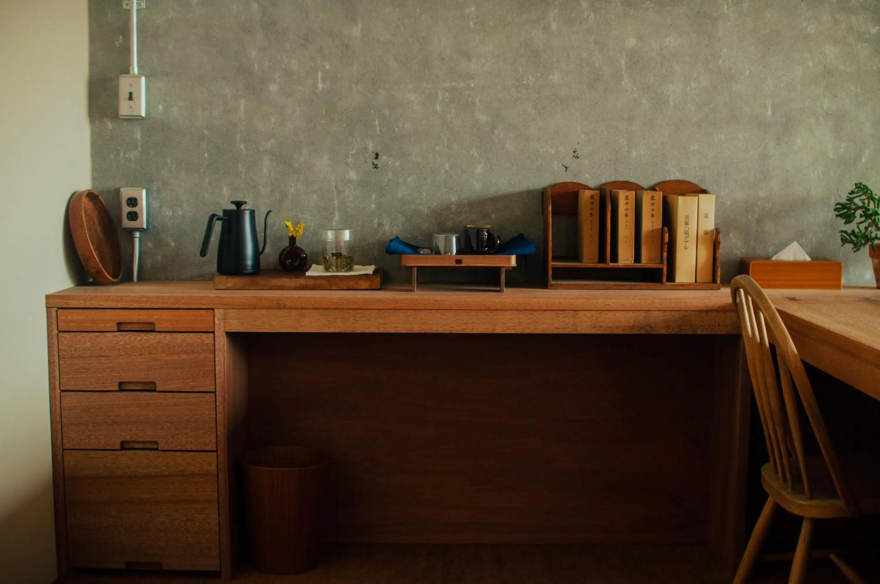 Coffee/tea facilities in Hostel Saruya