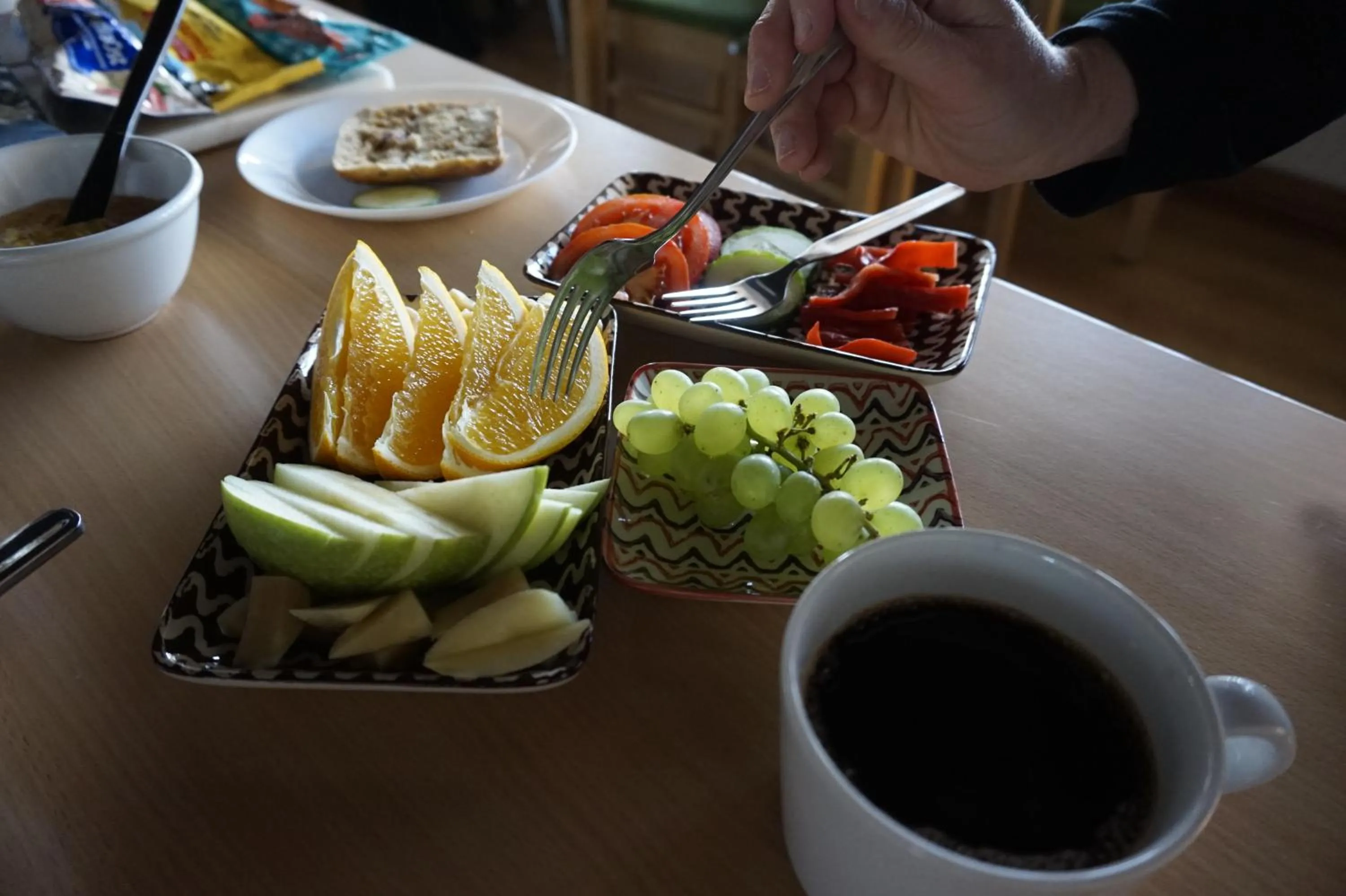 Buffet breakfast in Kristinebergs Bed & Breakfast