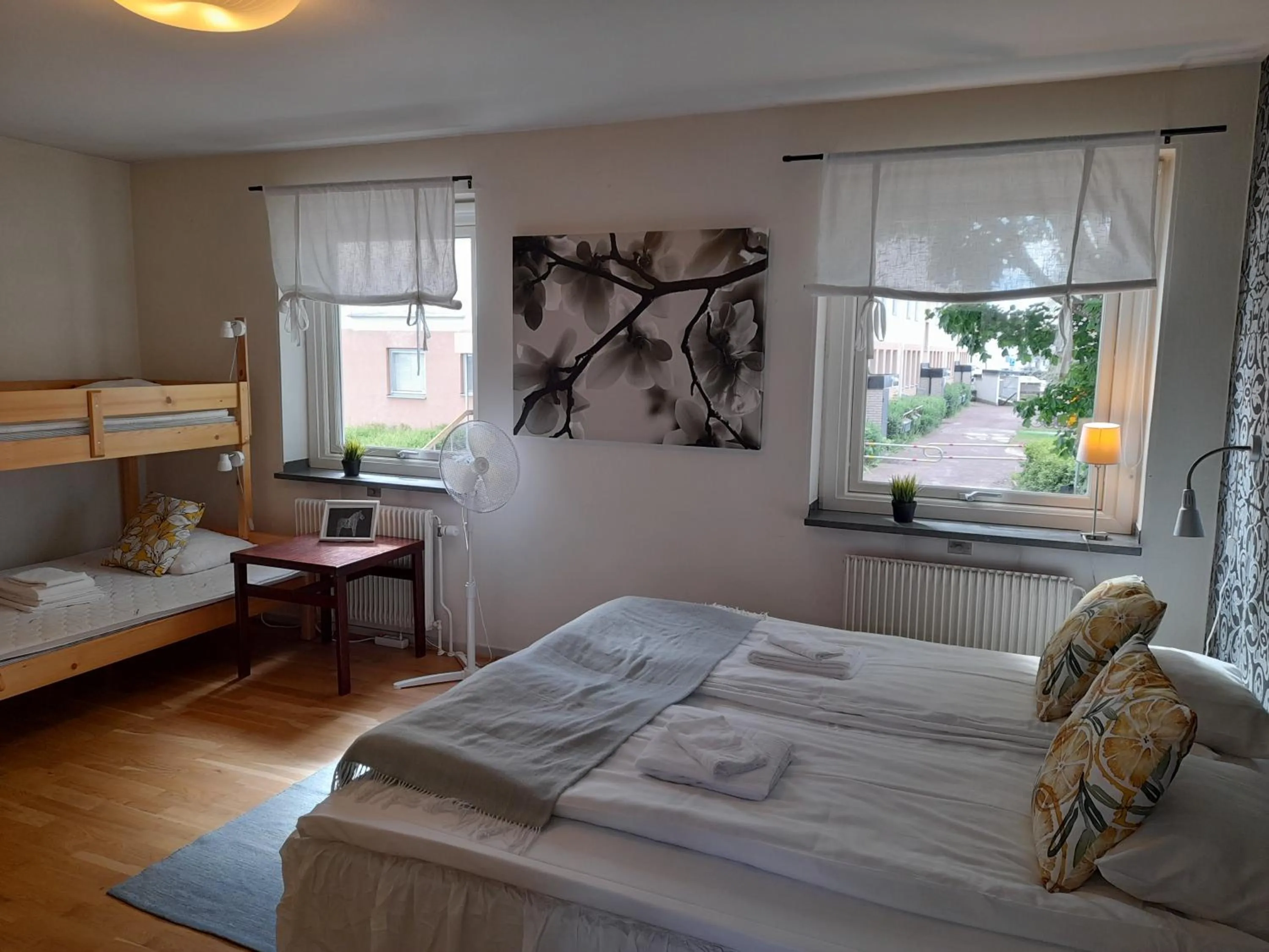 Bed in Kristinebergs Bed & Breakfast