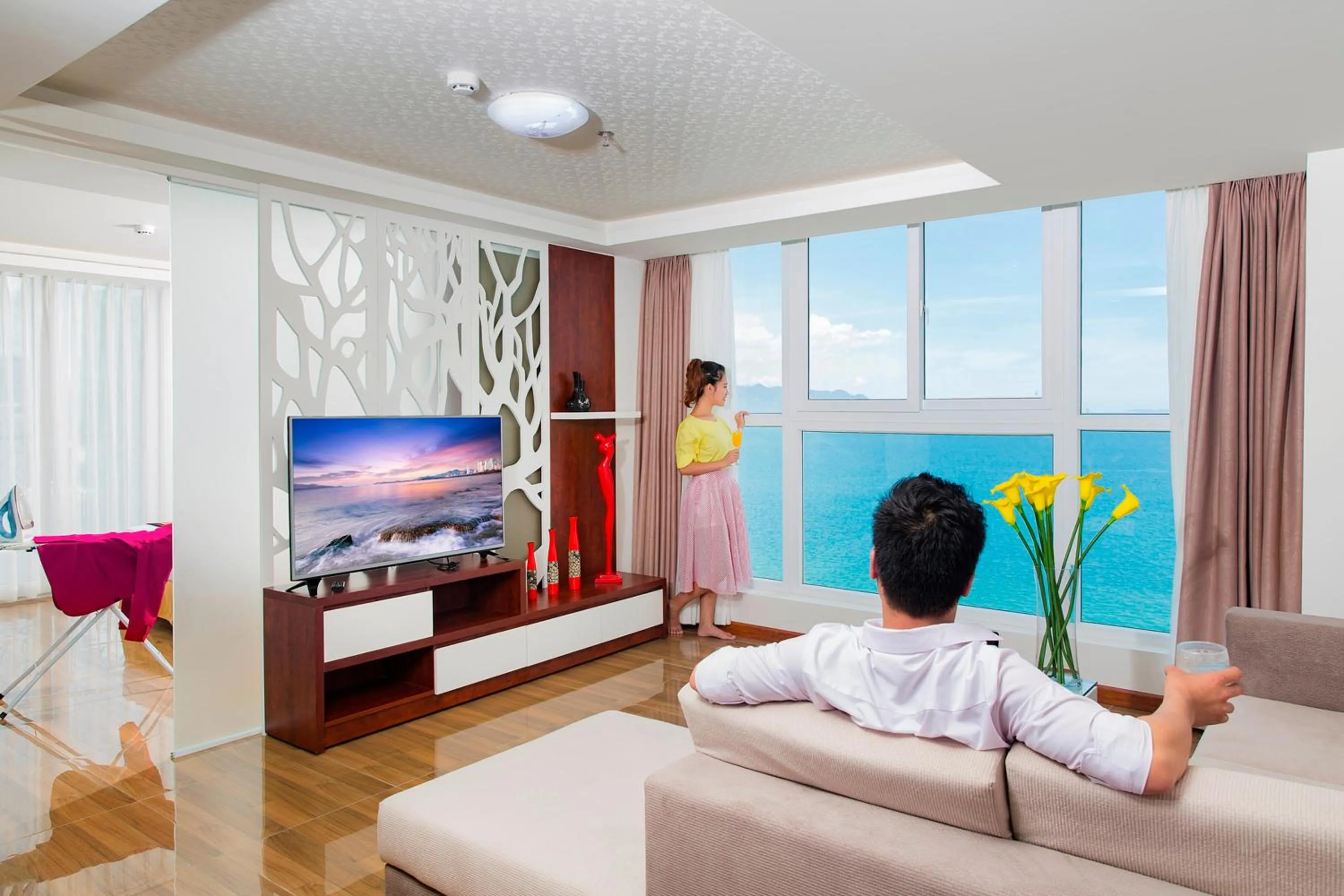 Living room in Paris Luxury Hotel & Apartment Nha Trang