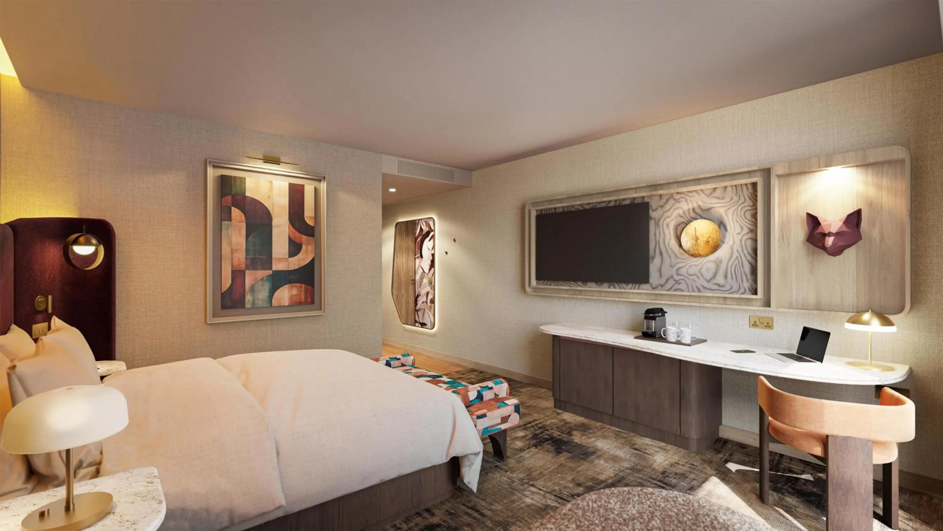 Bed in Hilton London Bankside