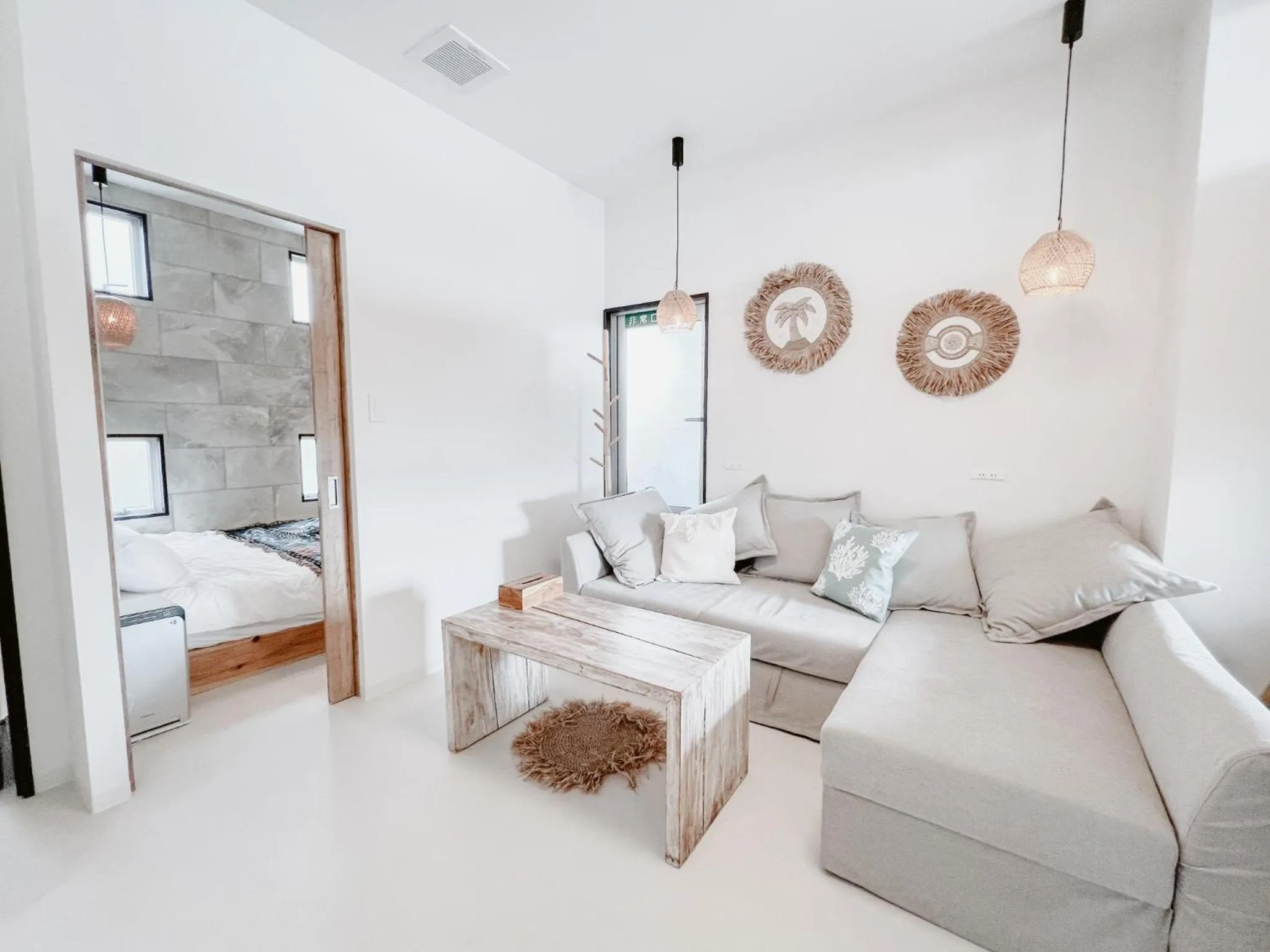 Bed in BeachHouse Geragera