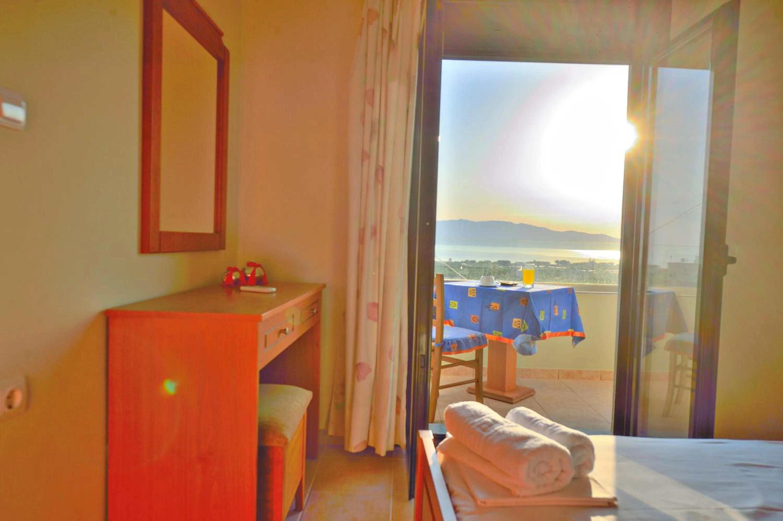 Bed in Xenios Zeus Apartments