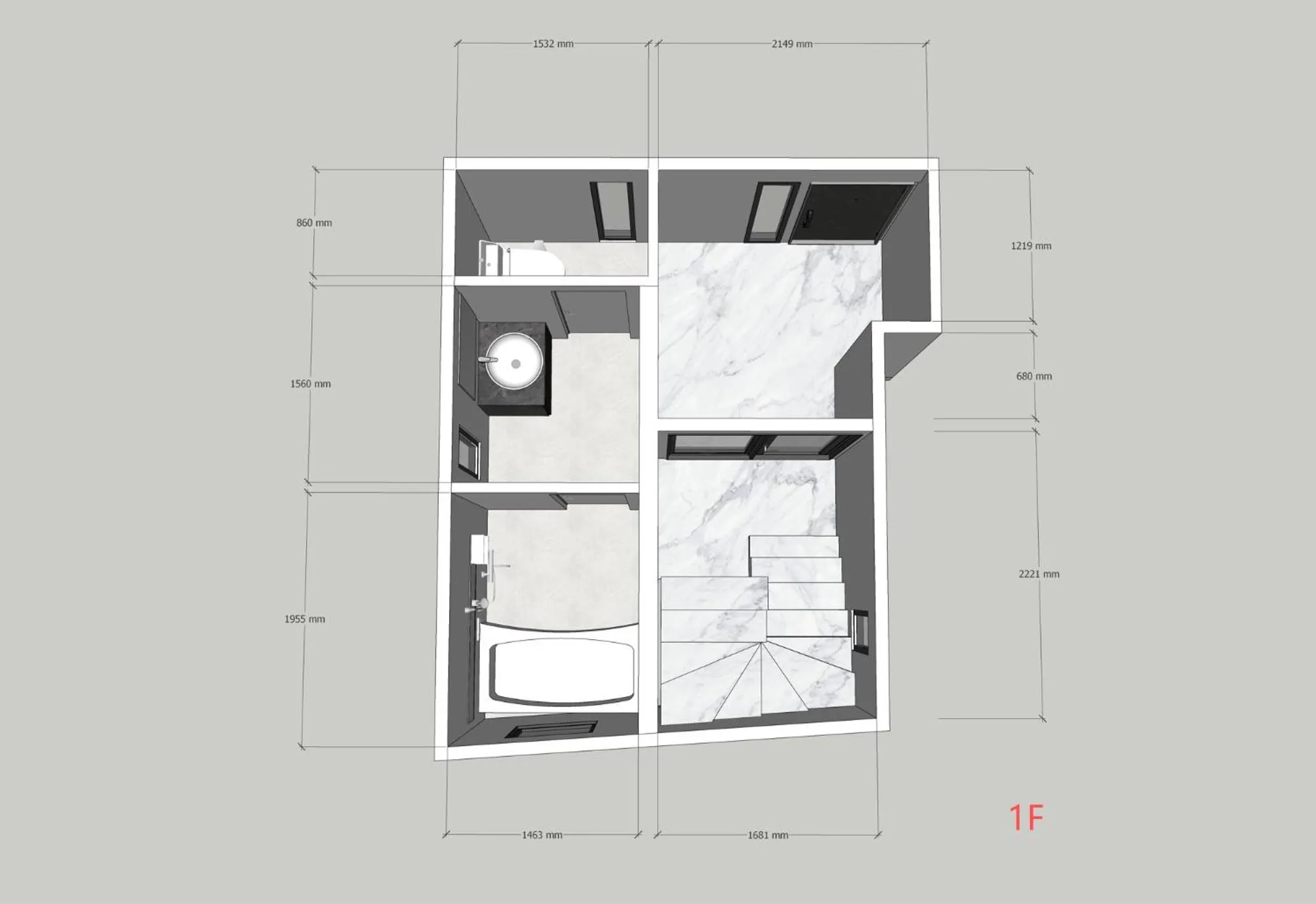 Floor plan in Mi-Villa AZABU丨Tokyo Tower View