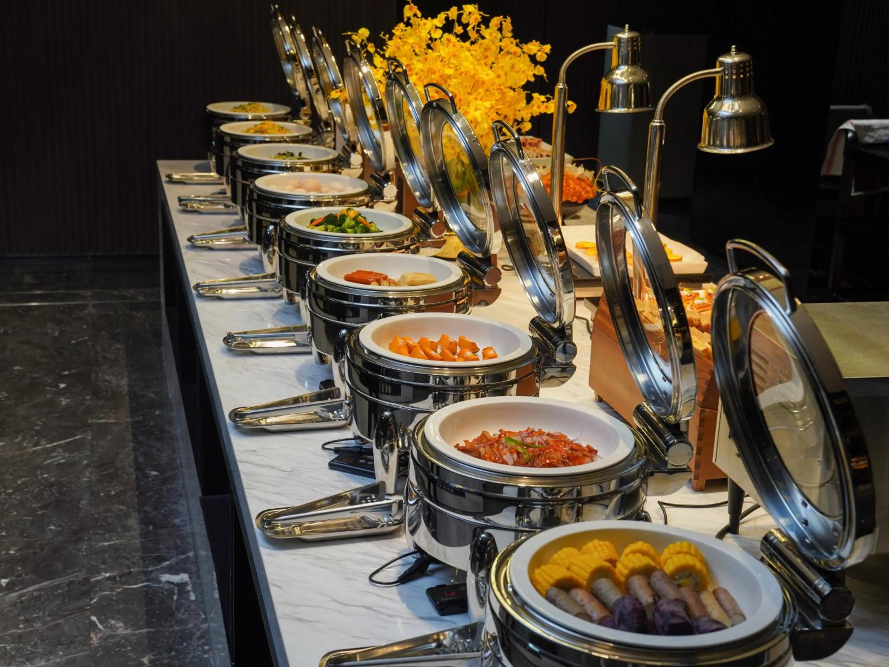 Asian breakfast in Hampton by Hilton Dongguan Fenggang