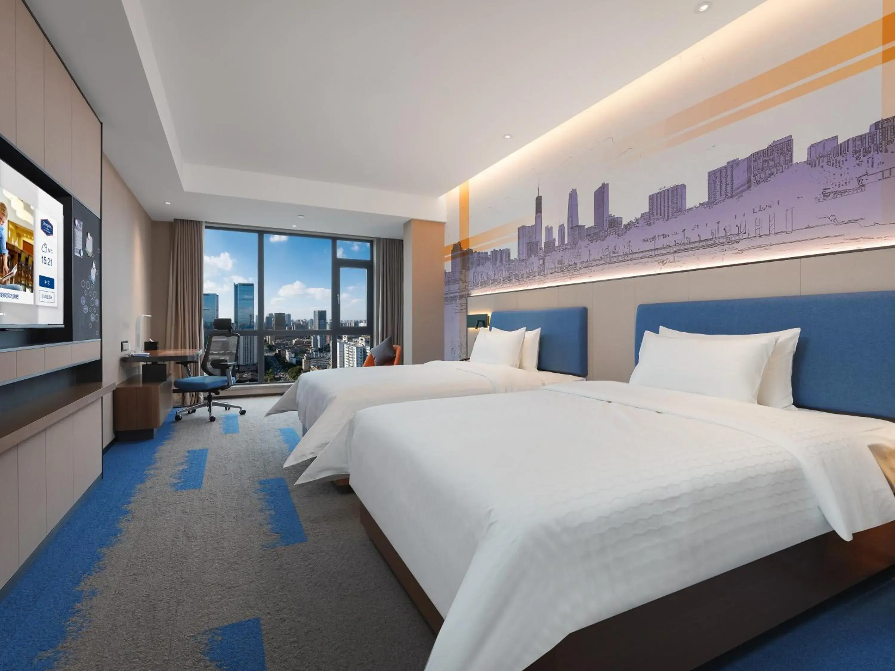 Twin Room in Hampton by Hilton Dongguan Fenggang Twin Room in Hampton by Hilton Dongguan Fenggang