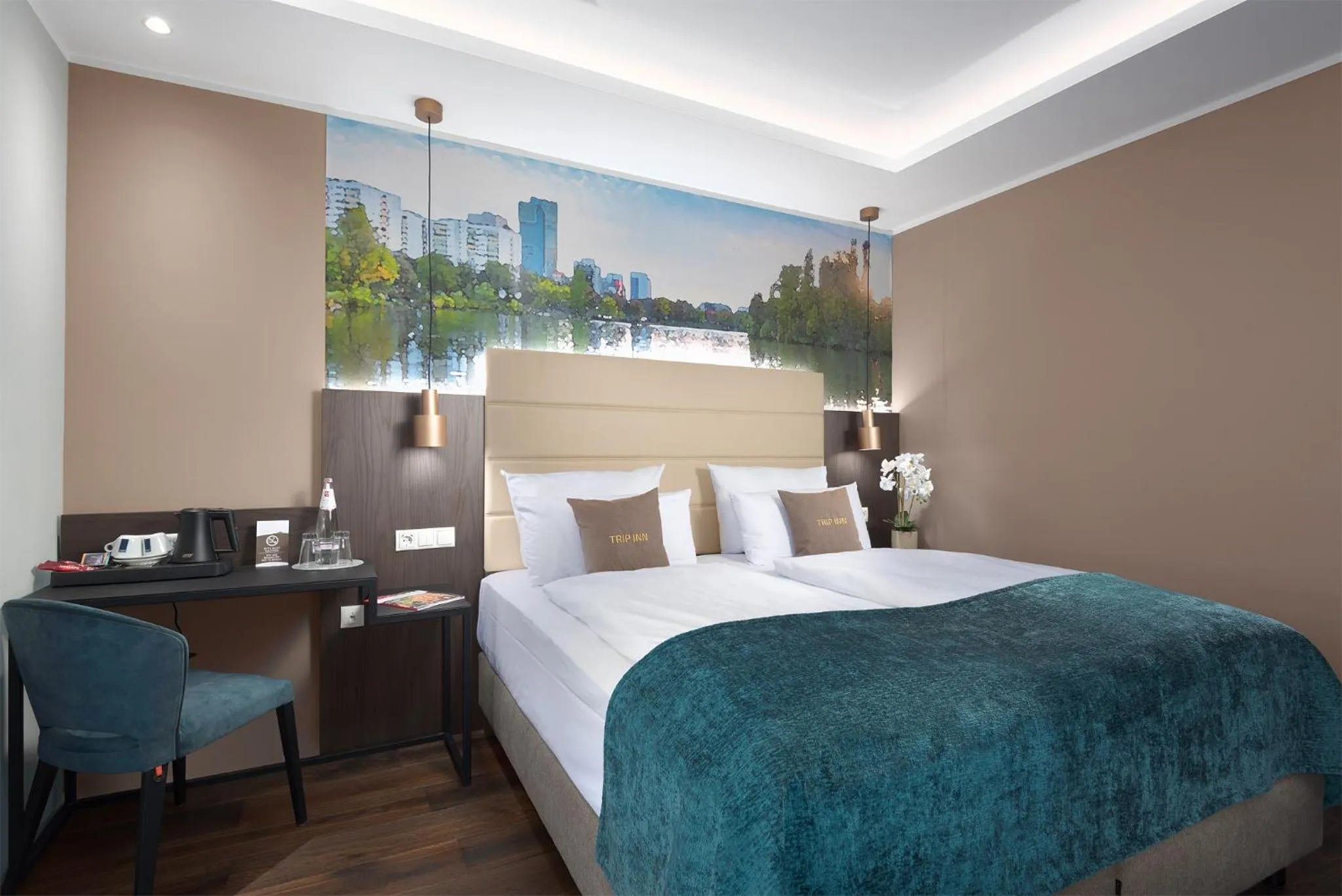 Bed in Trip Inn Hotel Frankfurt-Offenbach