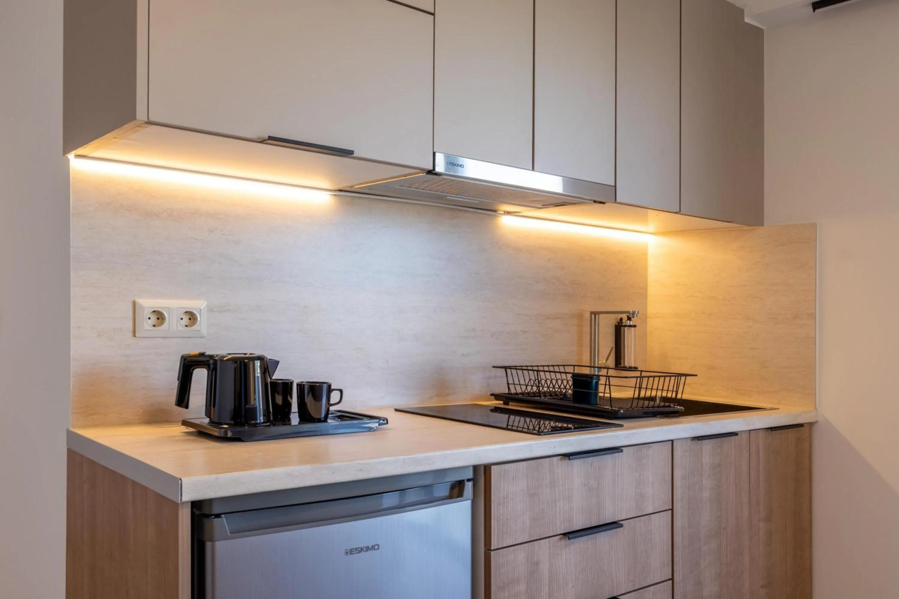 Kitchen or kitchenette in Sokio Attiki Hotel, BW Premier Collection