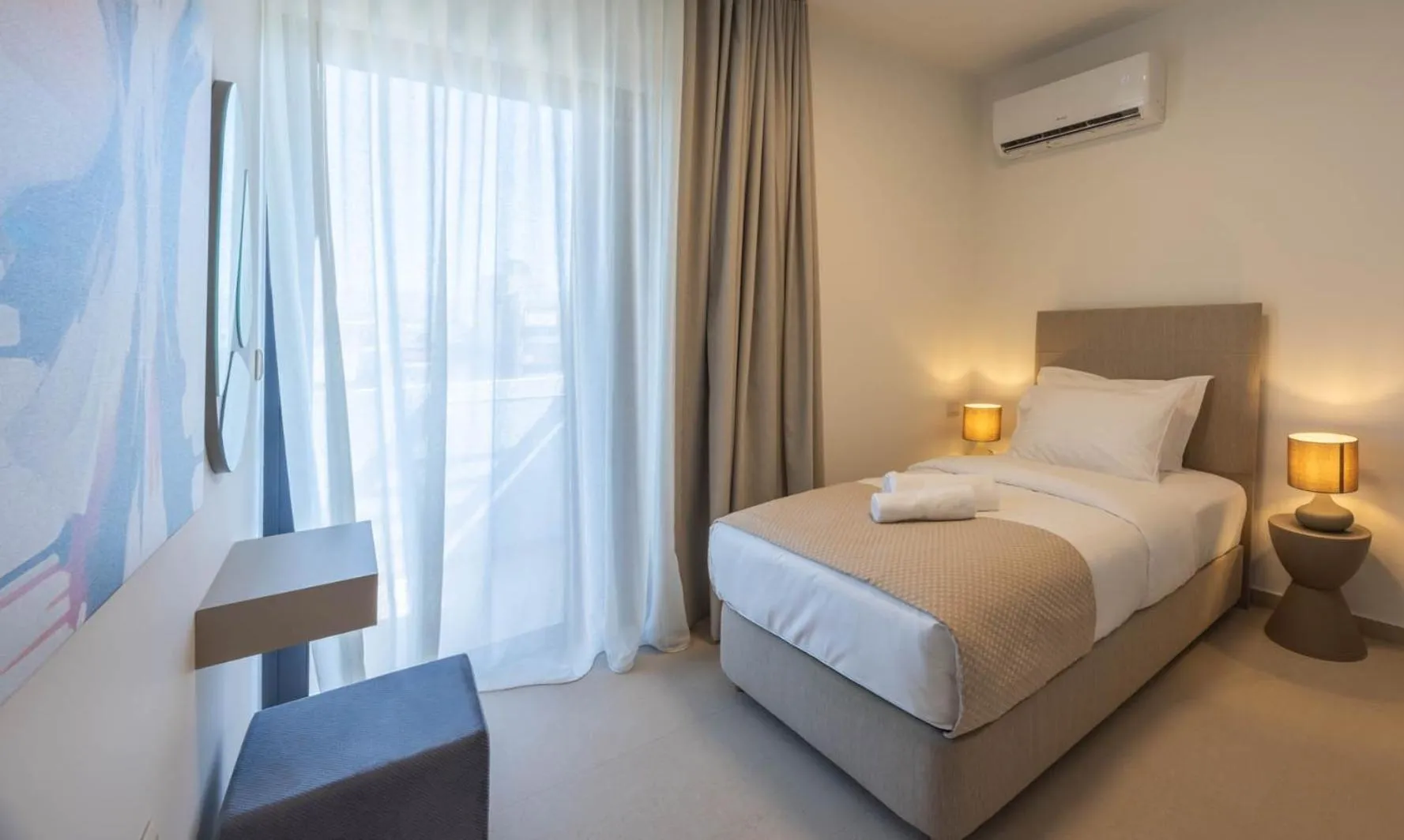 Bed in Sokio Attiki Hotel, BW Premier Collection