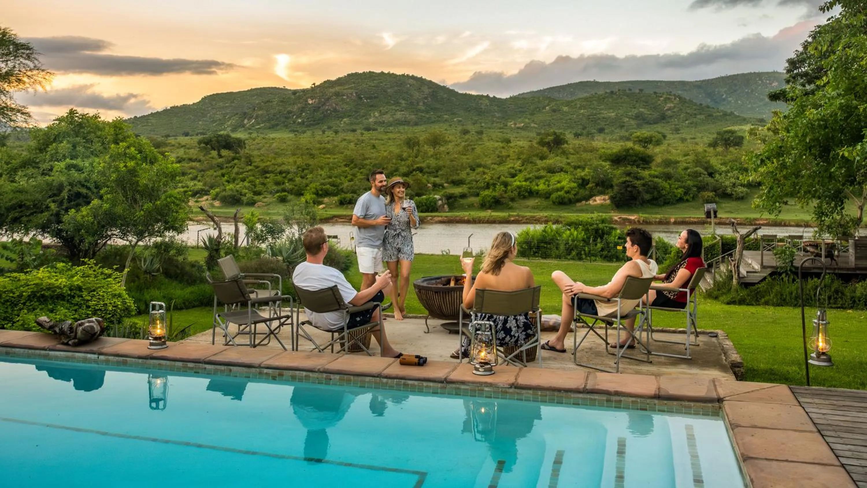 Garden view in Kambaku River Lodge