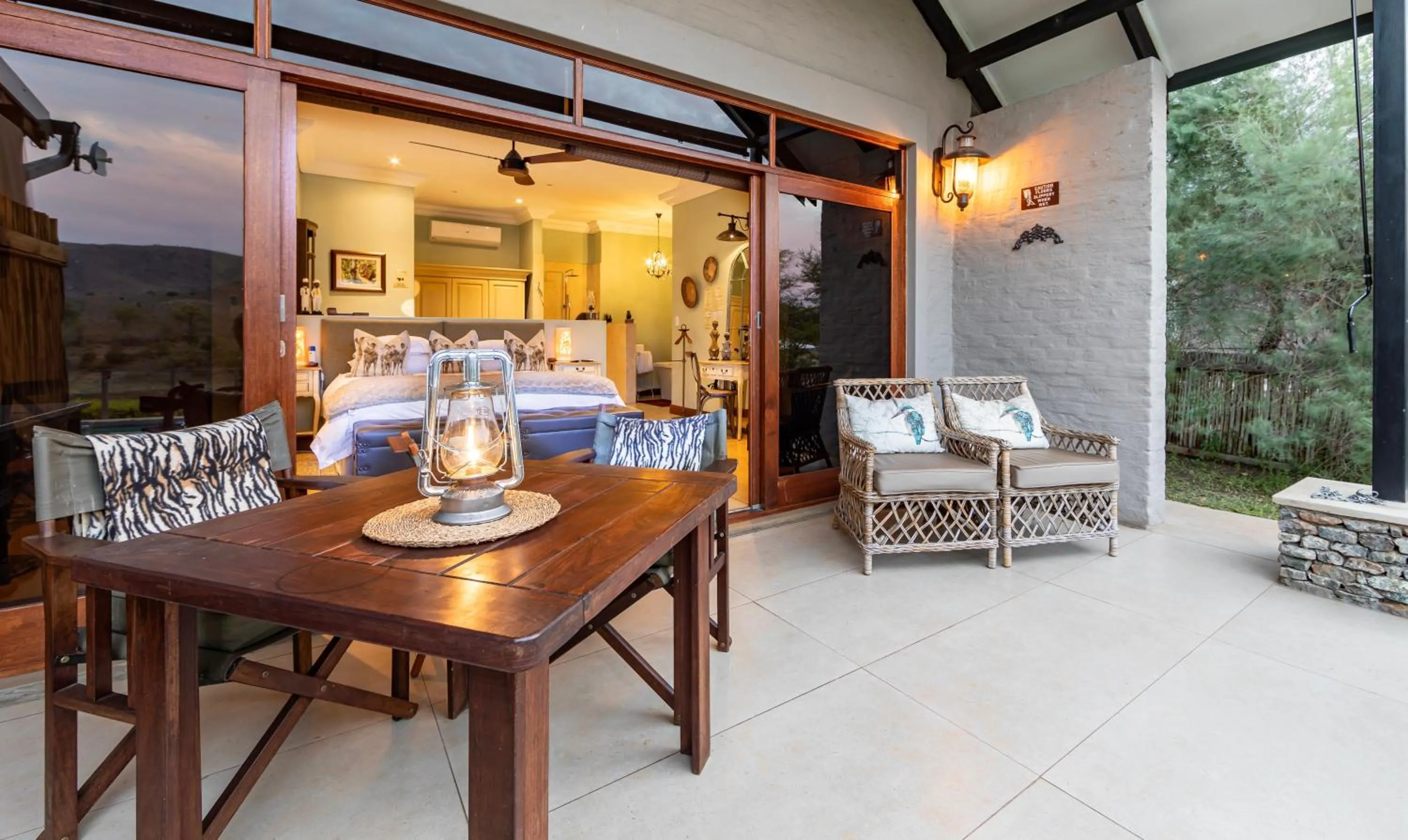 Patio in Kambaku River Lodge