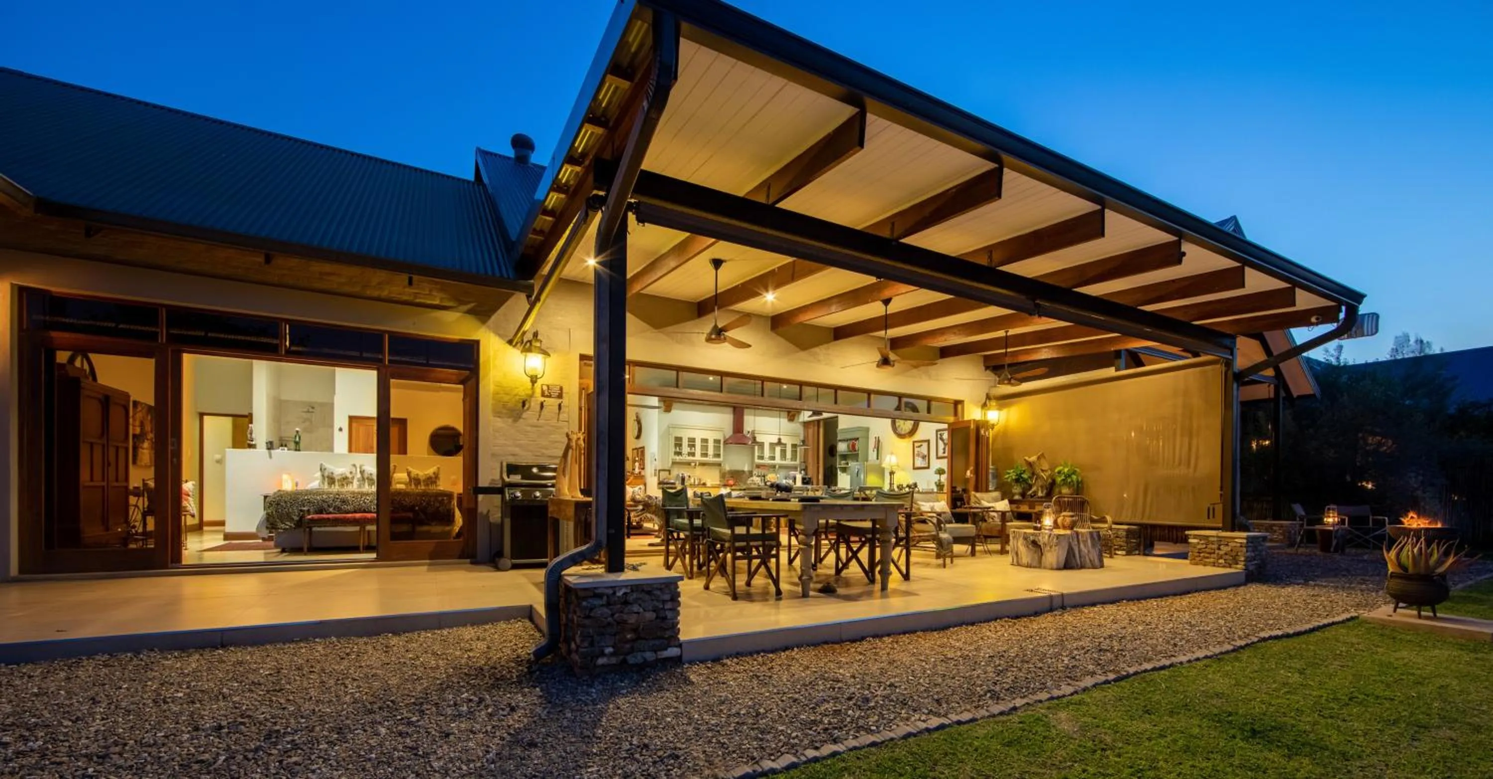 Patio in Kambaku River Lodge