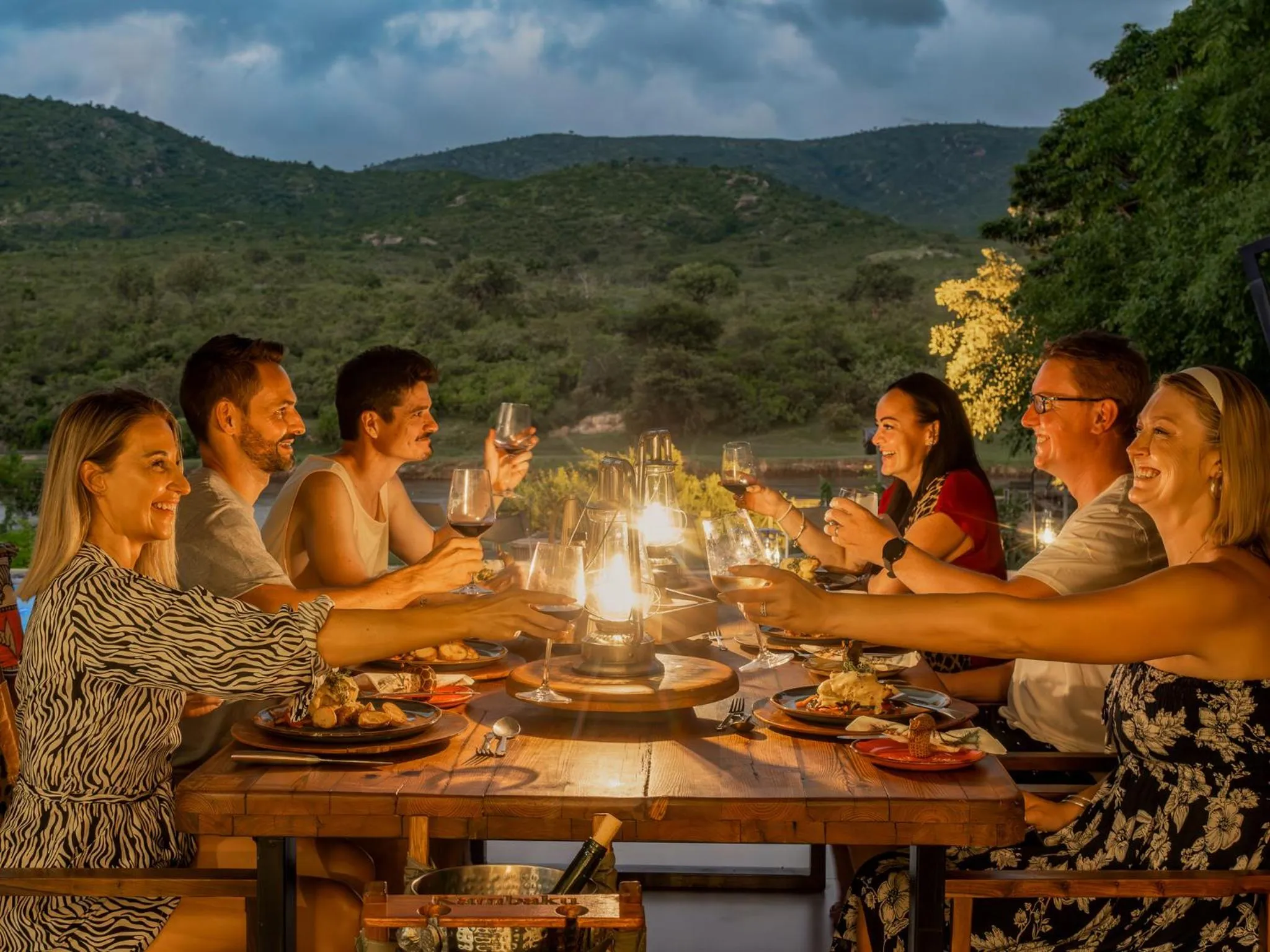 Dinner in Kambaku River Lodge