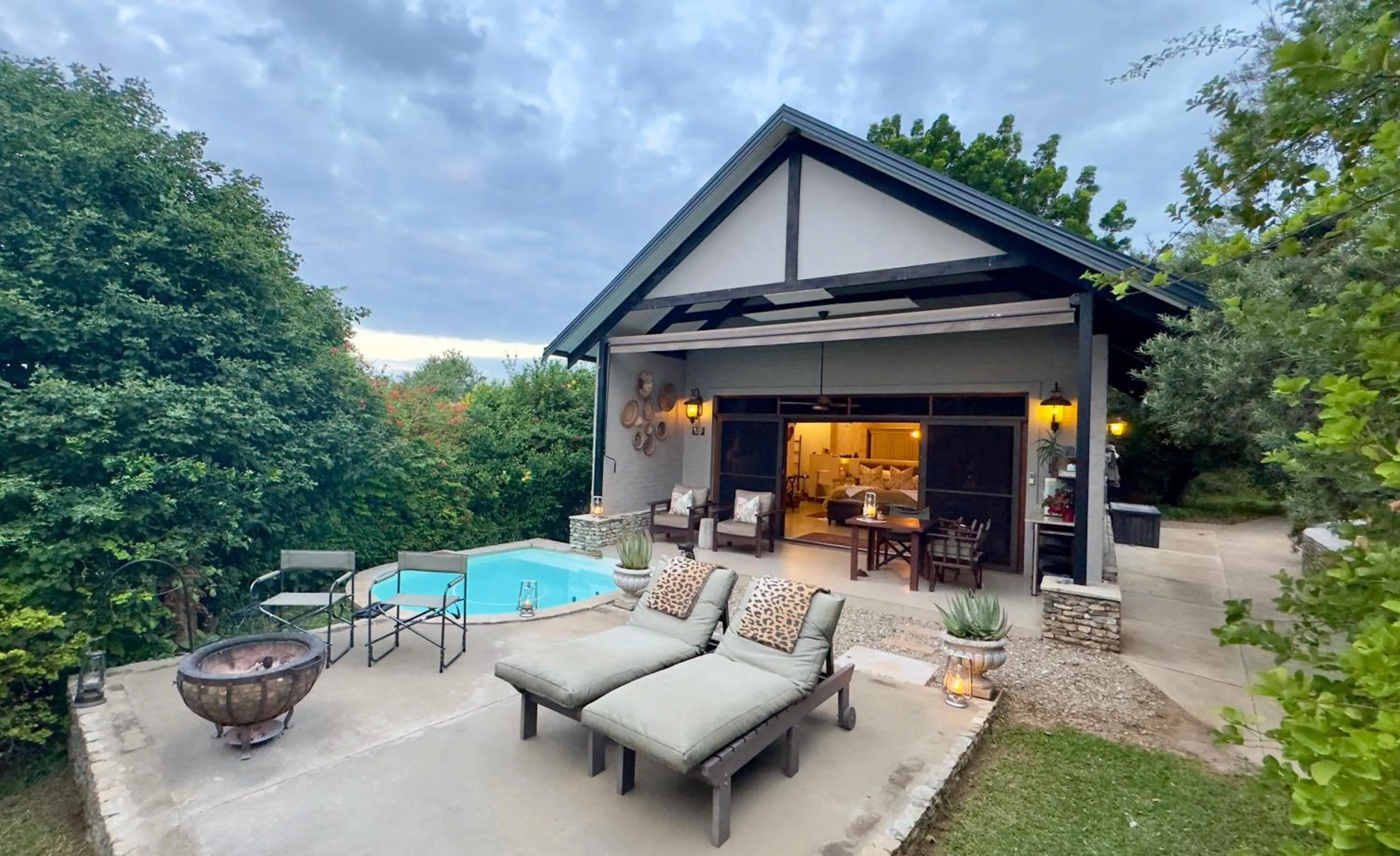 Patio in Kambaku River Lodge