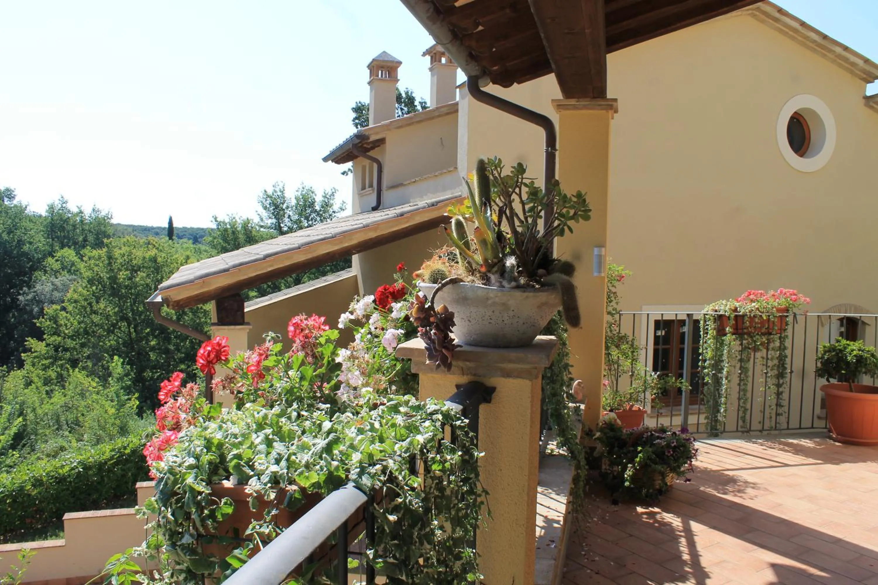 Garden view in Donna Etrusca