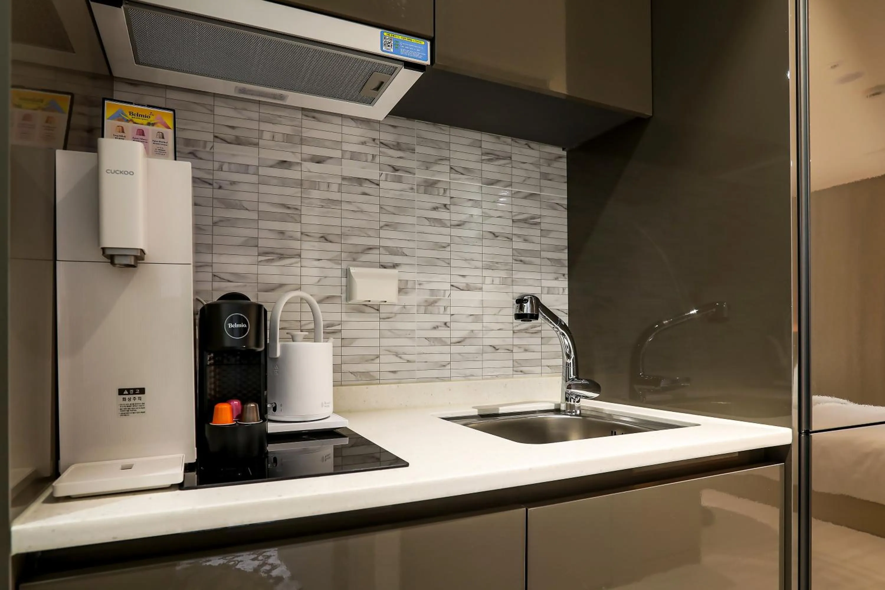 Kitchen or kitchenette in Hotelaround Sokcho