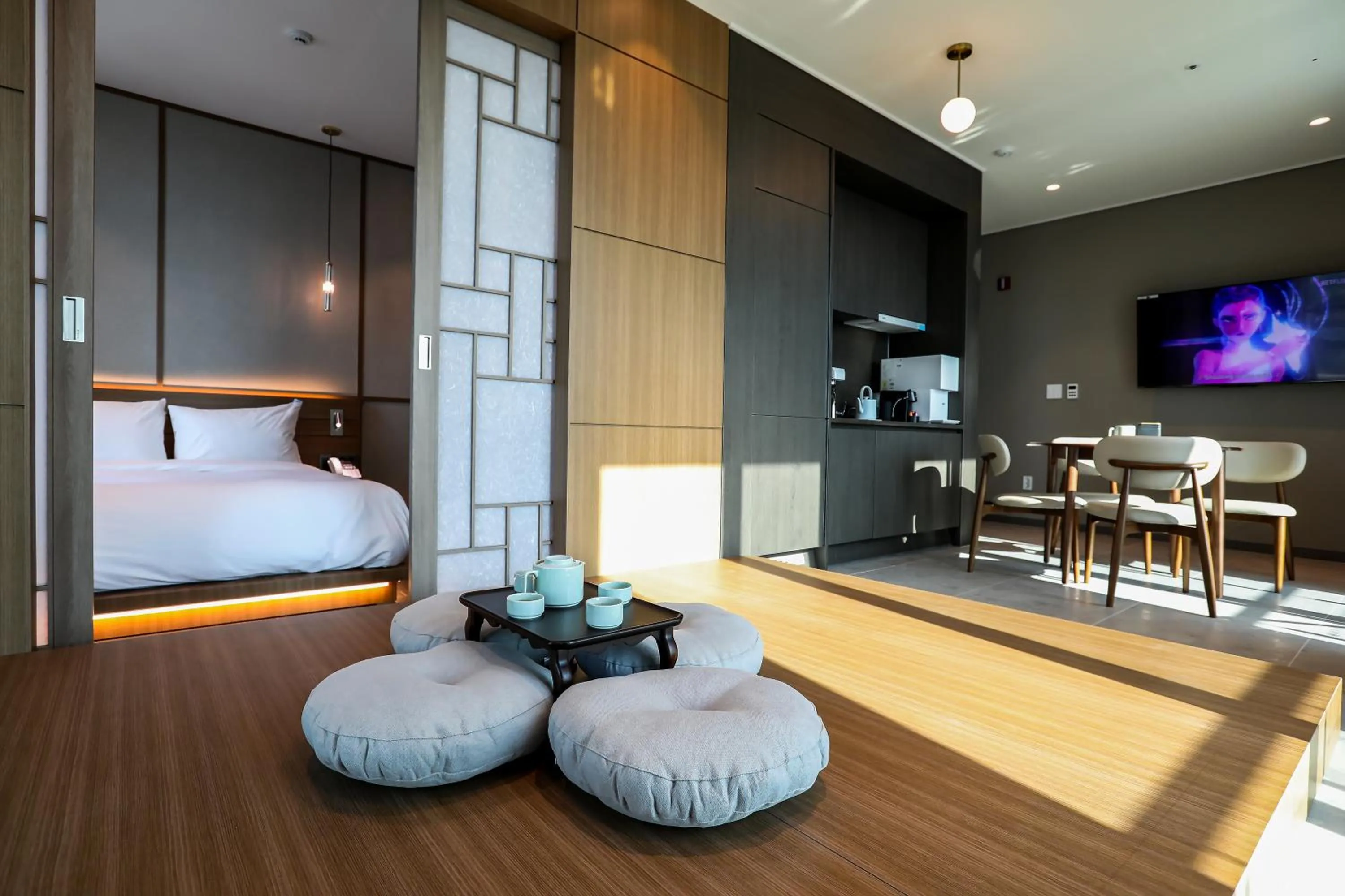 Bed in Hotelaround Sokcho